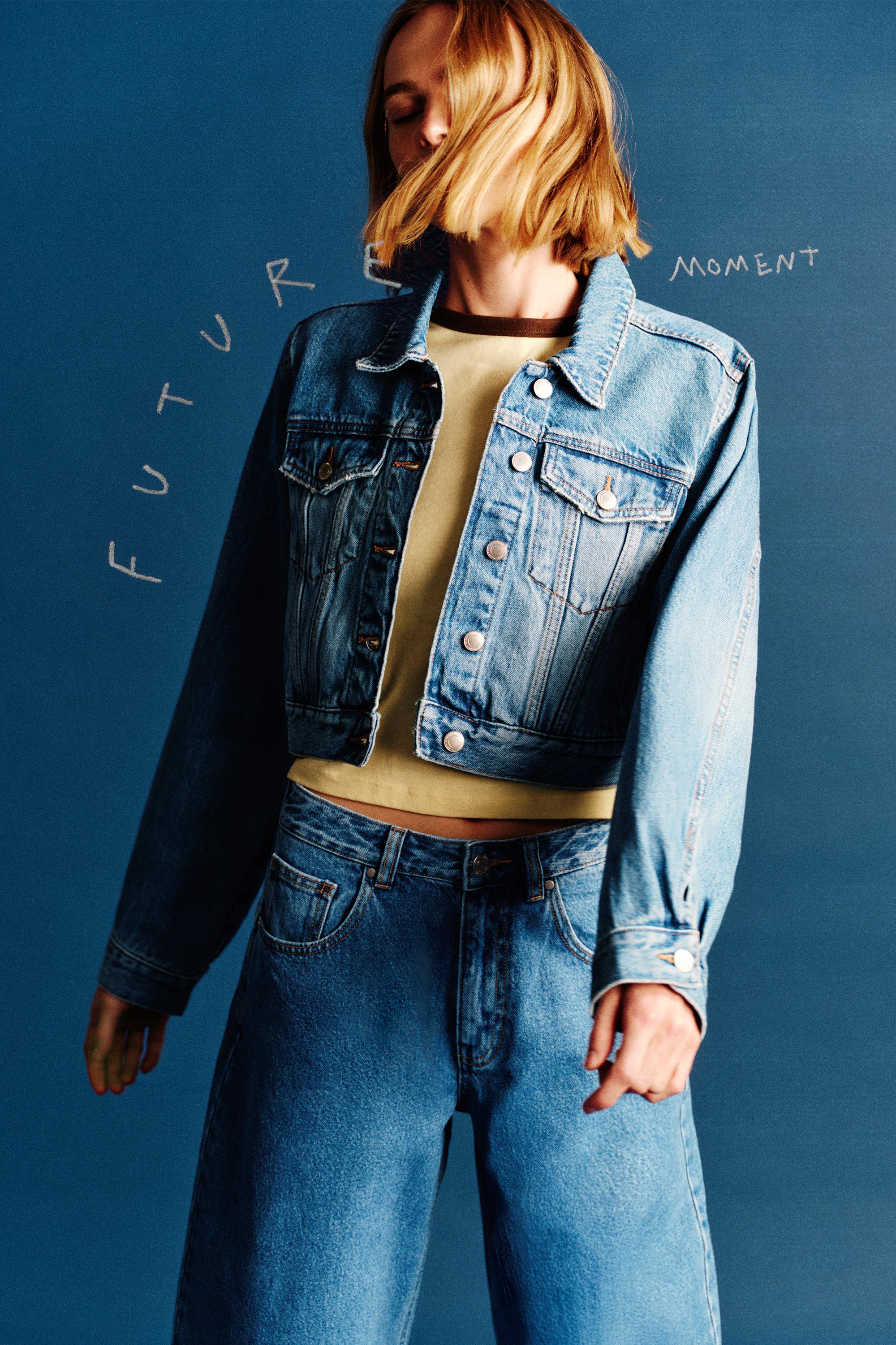 Giacca Di Jeans Cropped
