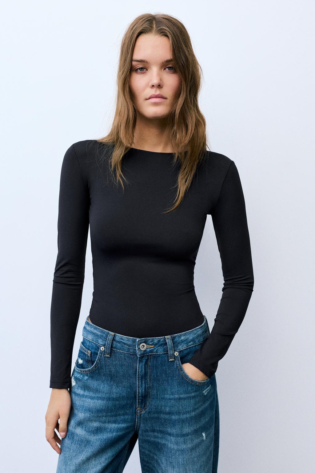 Long sleeve cut-out bodysuit