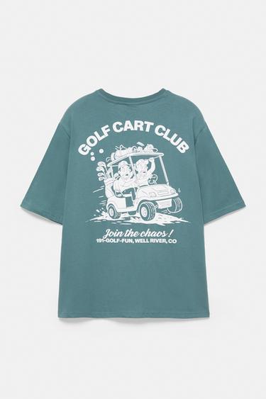Golf Cart Club T-shirt — Green 8