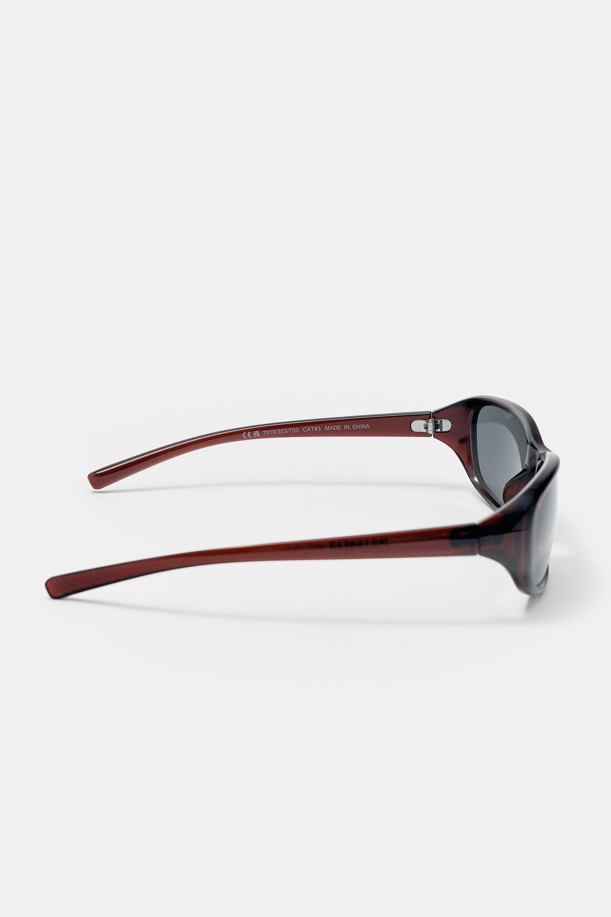 Rounded sunglasses — Brown