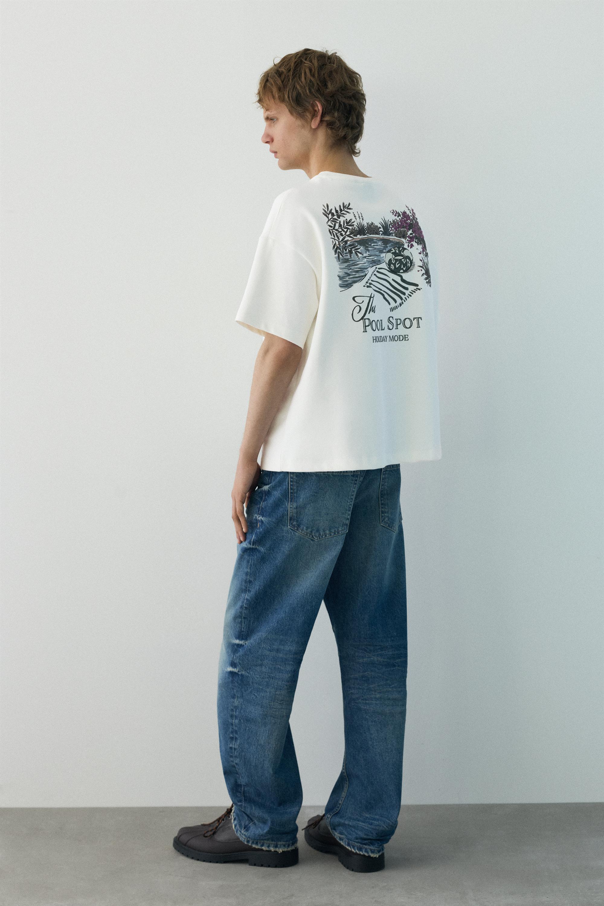 Kısa kollu grafik baskılı sweatshirt - Görsel 15