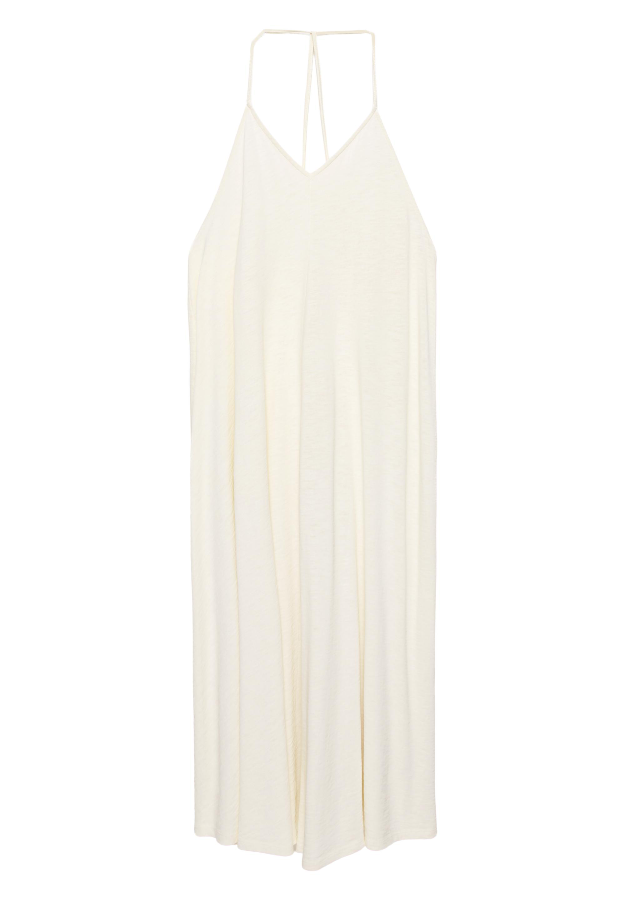 Strappy back midi dress — Ecru