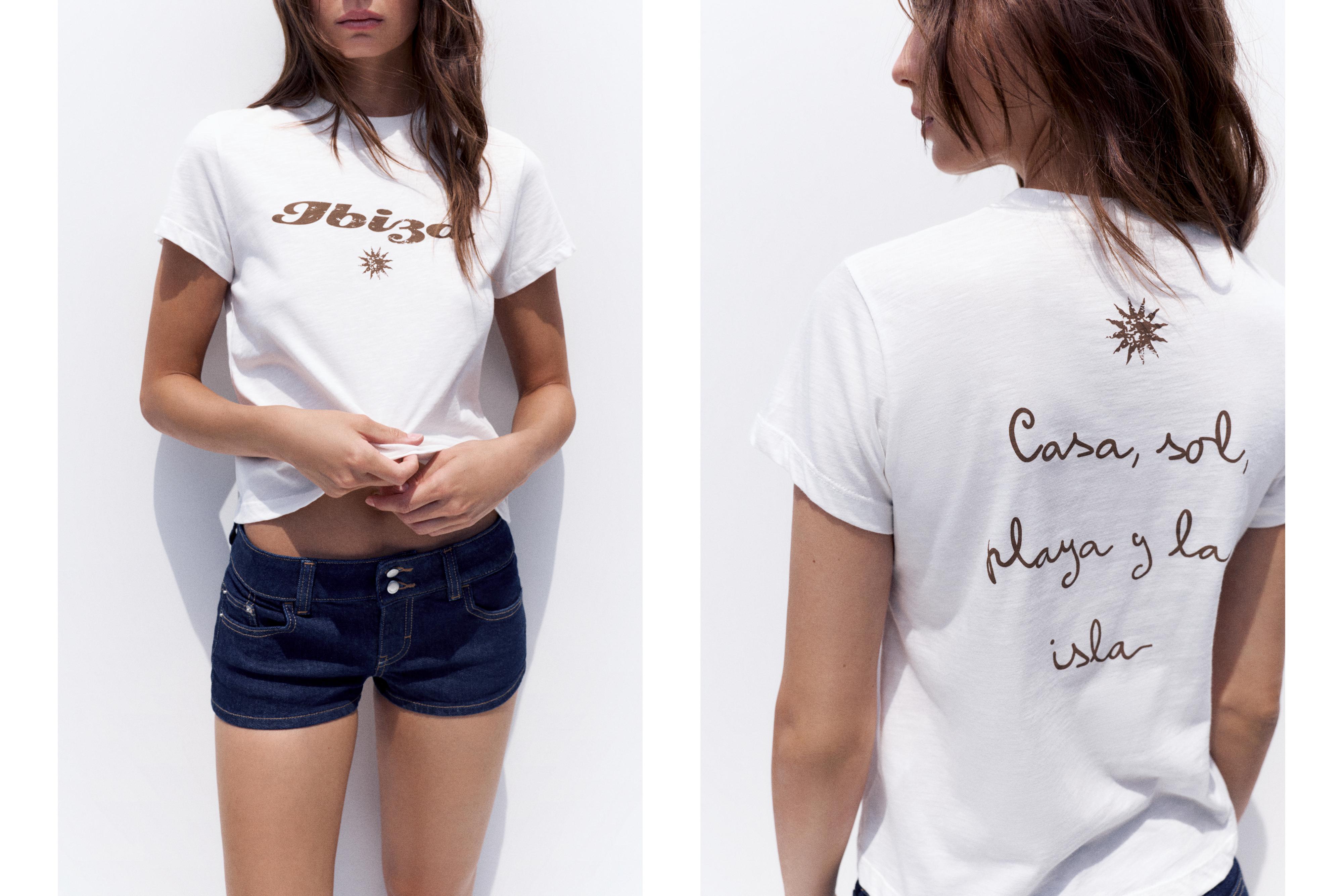 Ibiza graphic T-shirt — Ice