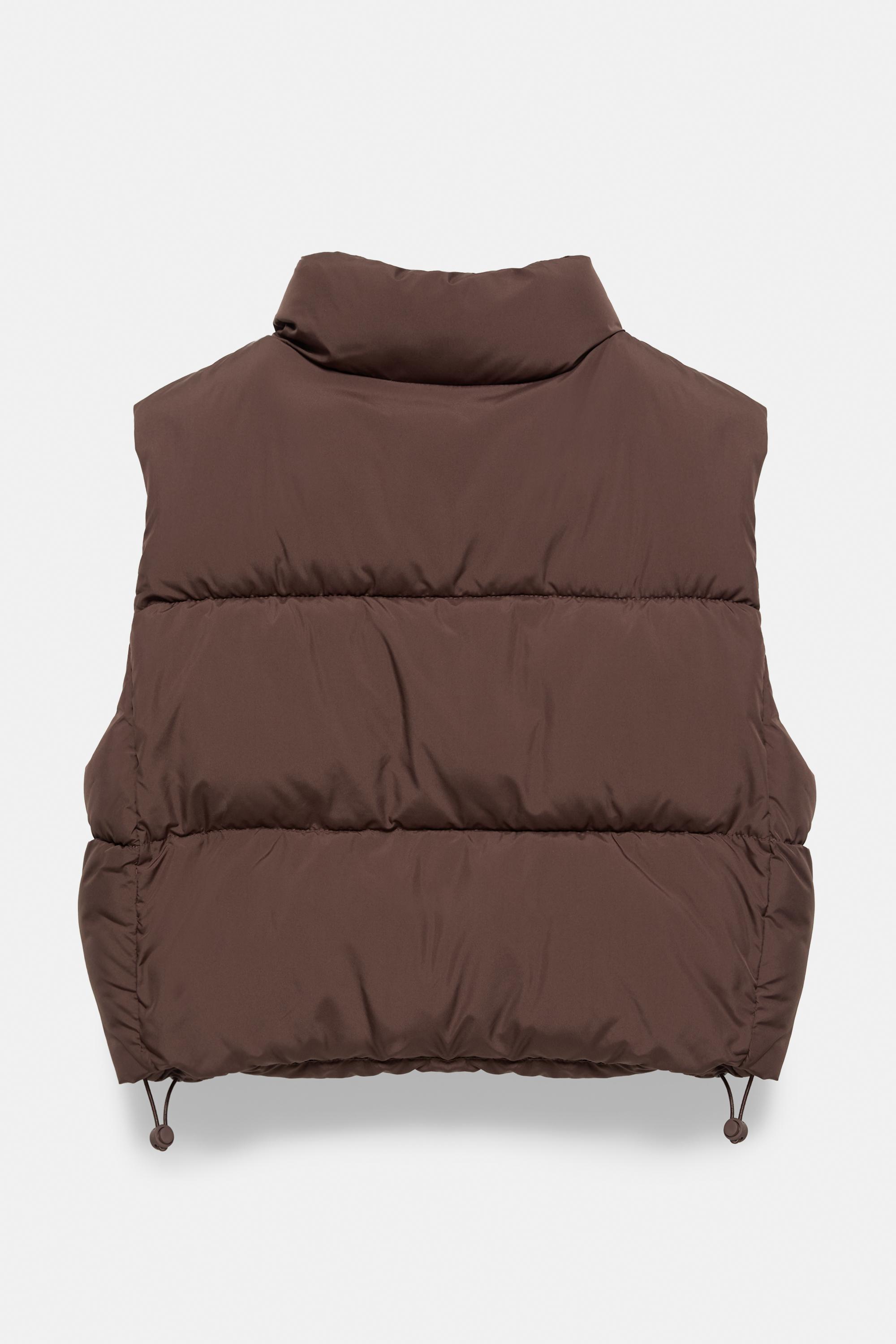 Padded gilet — Brown