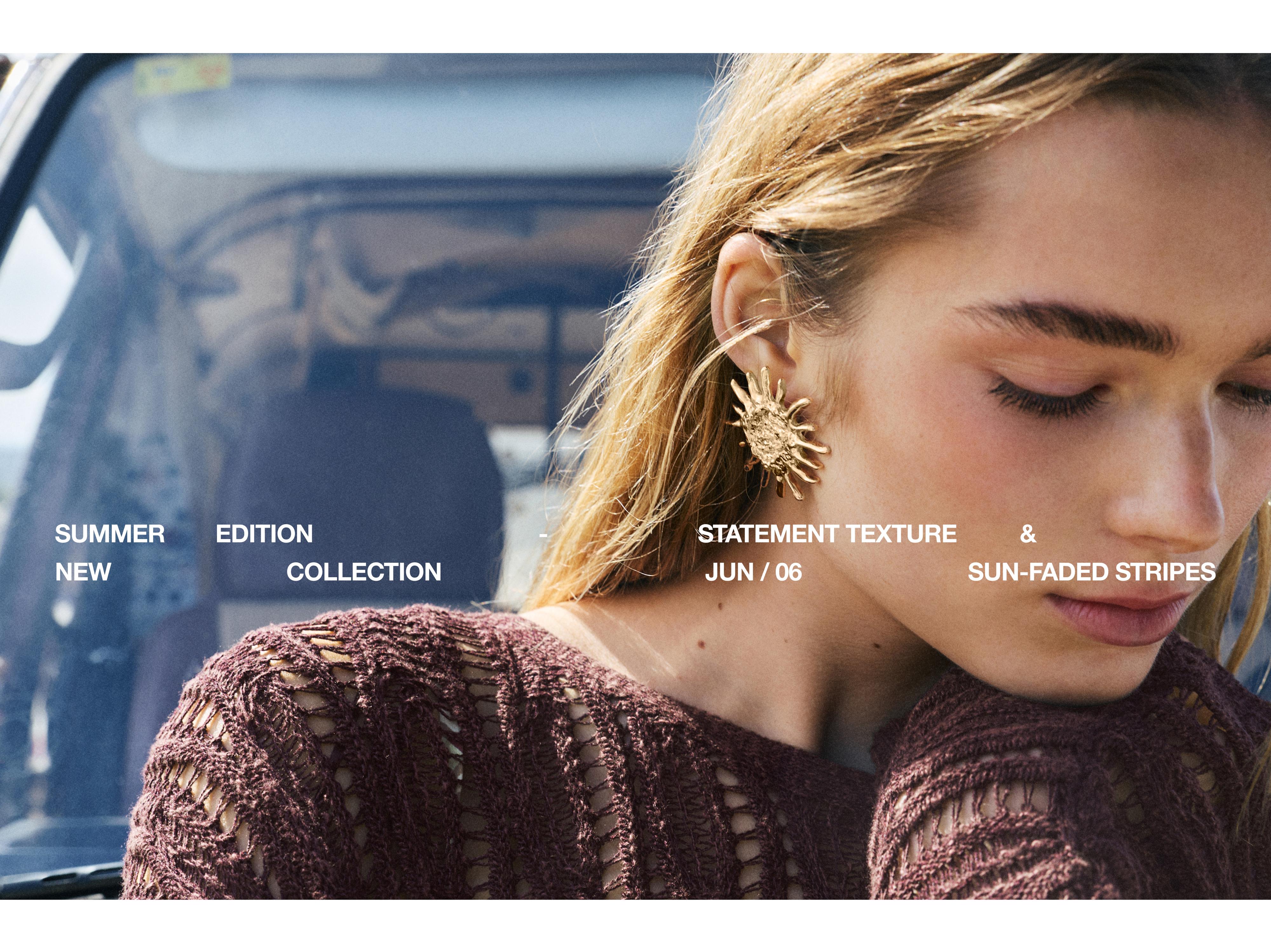 Sun earrings — Gold
