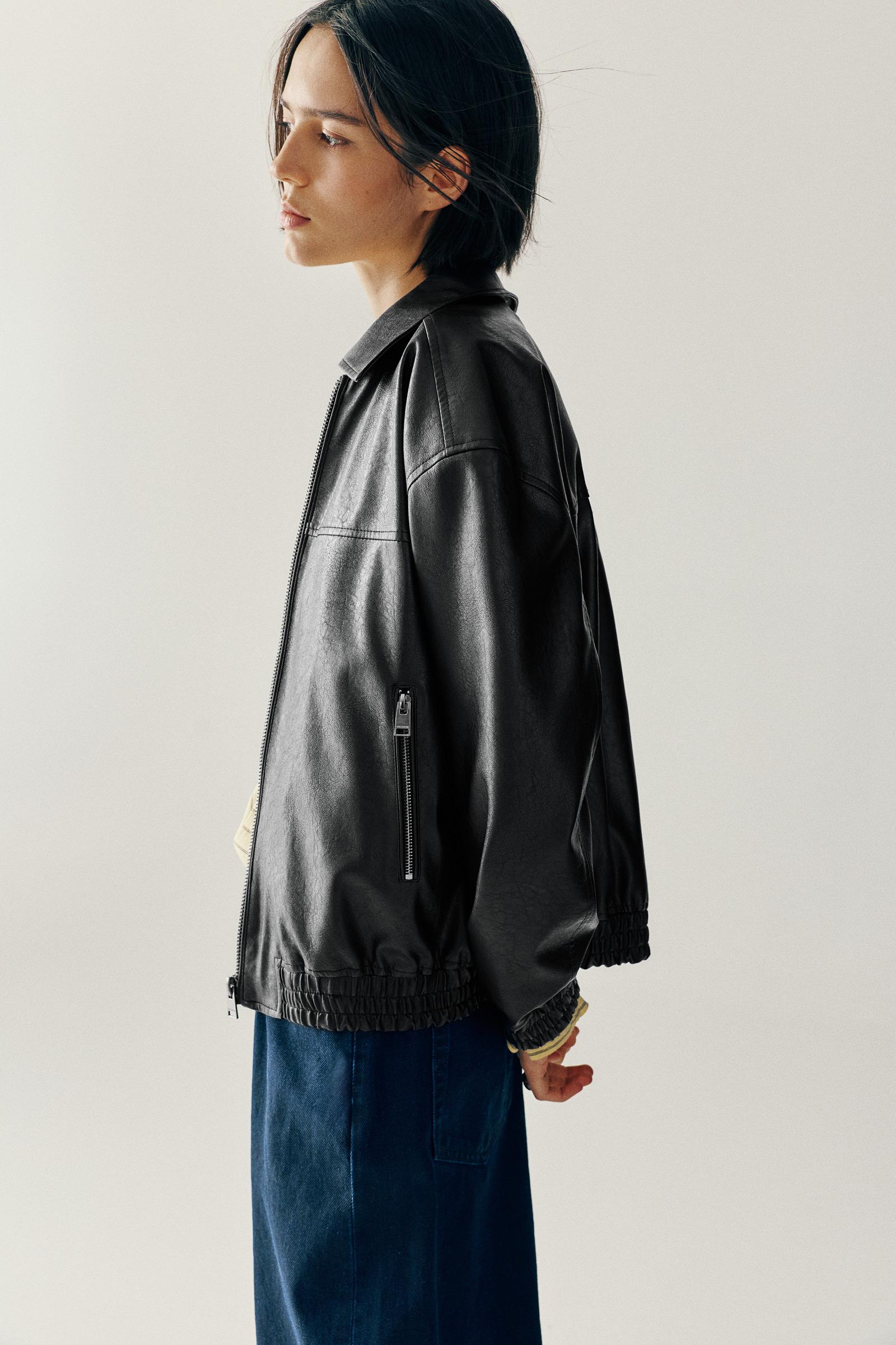 Suni Deri Baba Kesim Ceket - Görsel 40