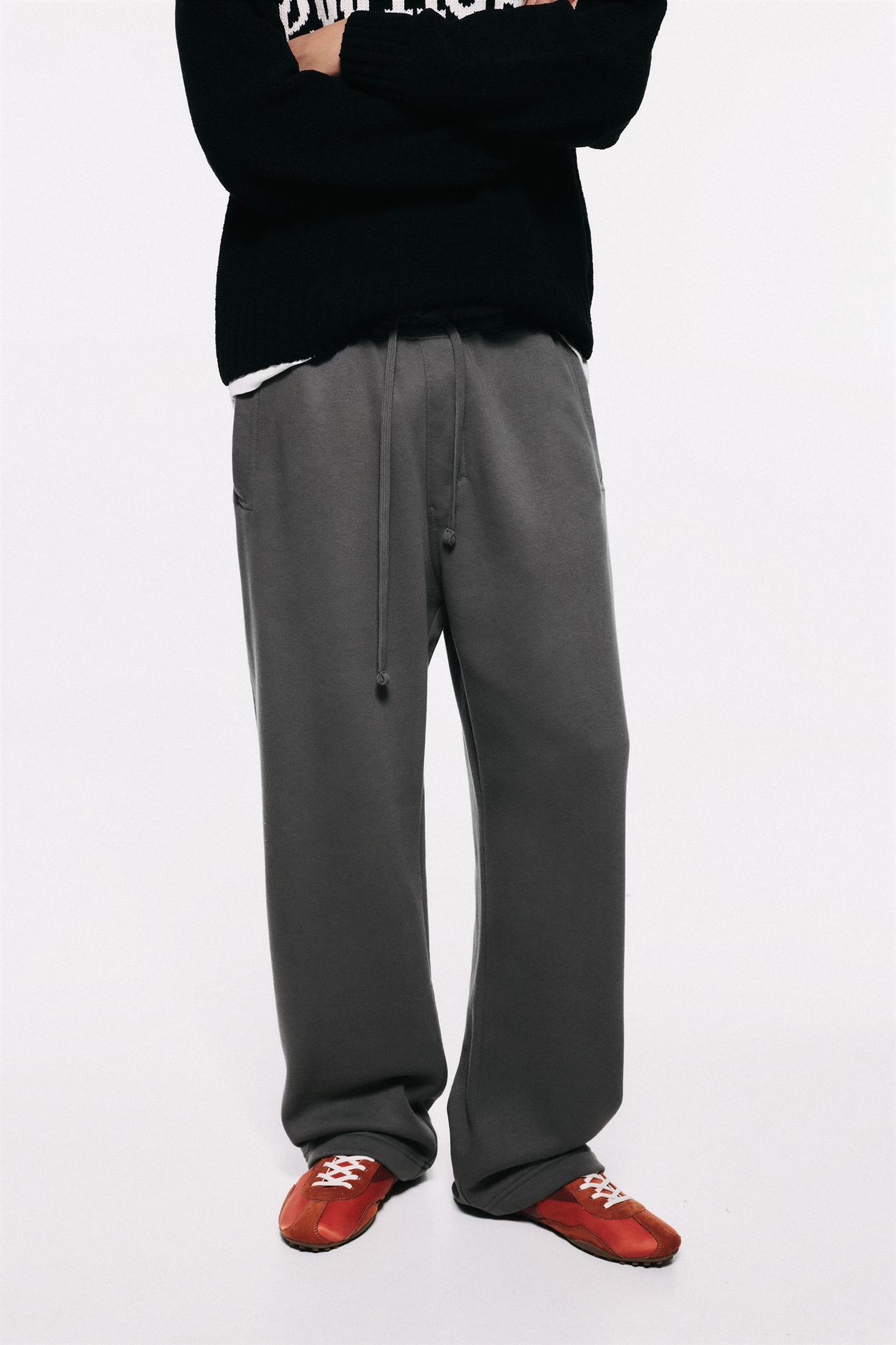 Basic baggy tracksuit bottoms — Anthracite grey