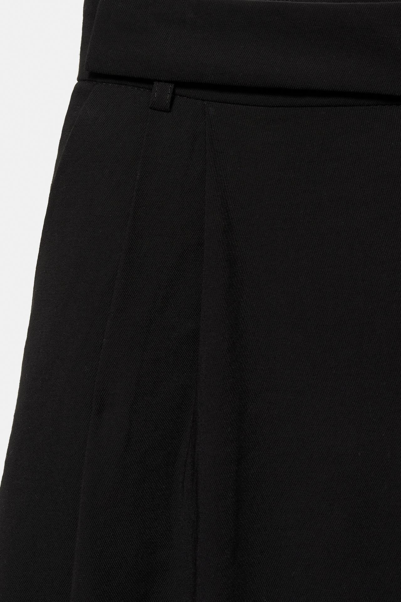 Smart Bermuda shorts with pleats — Black