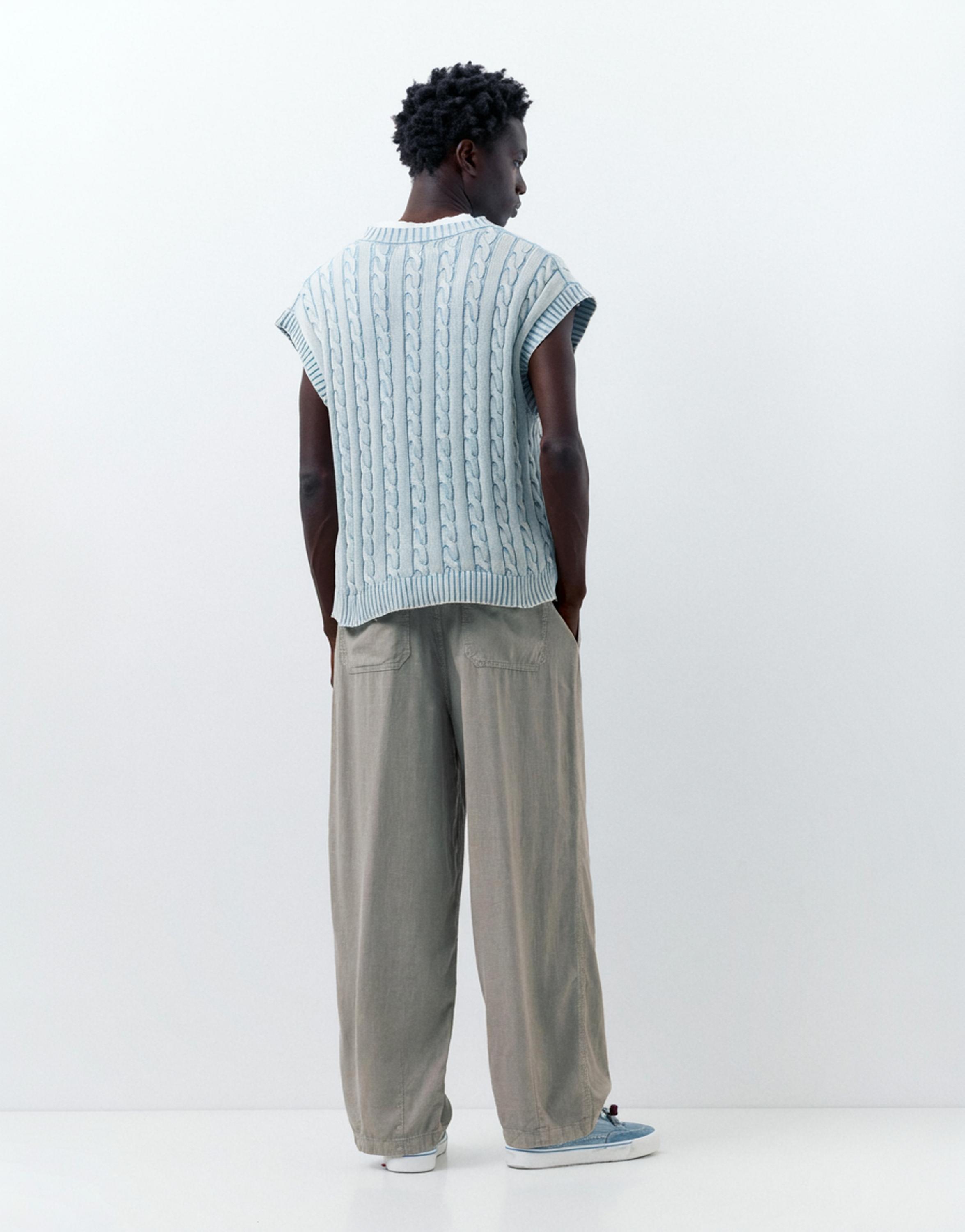 Ketenli jogger pantolon - Görsel 31