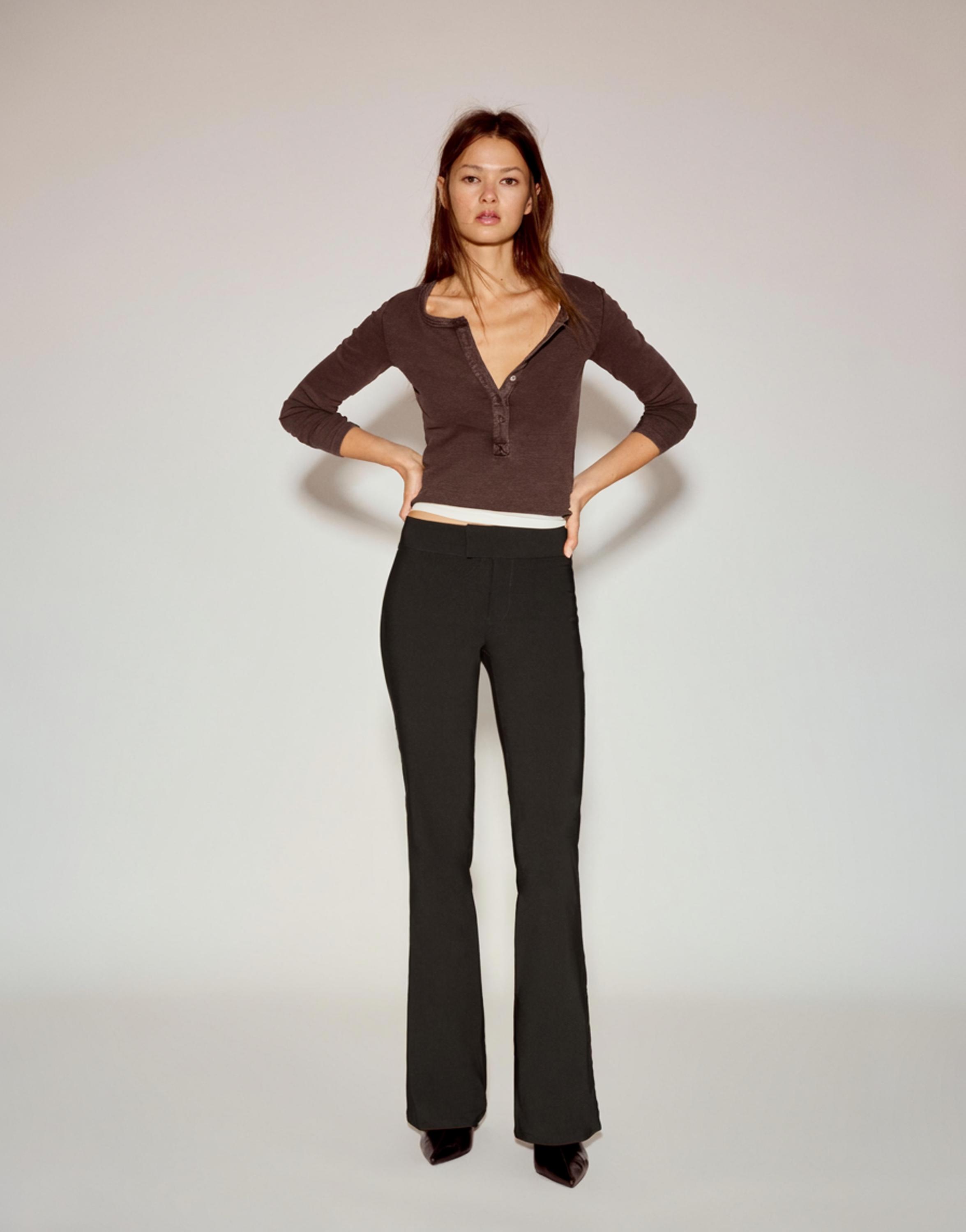 Bootcut orta bel pantolon - Görsel 51