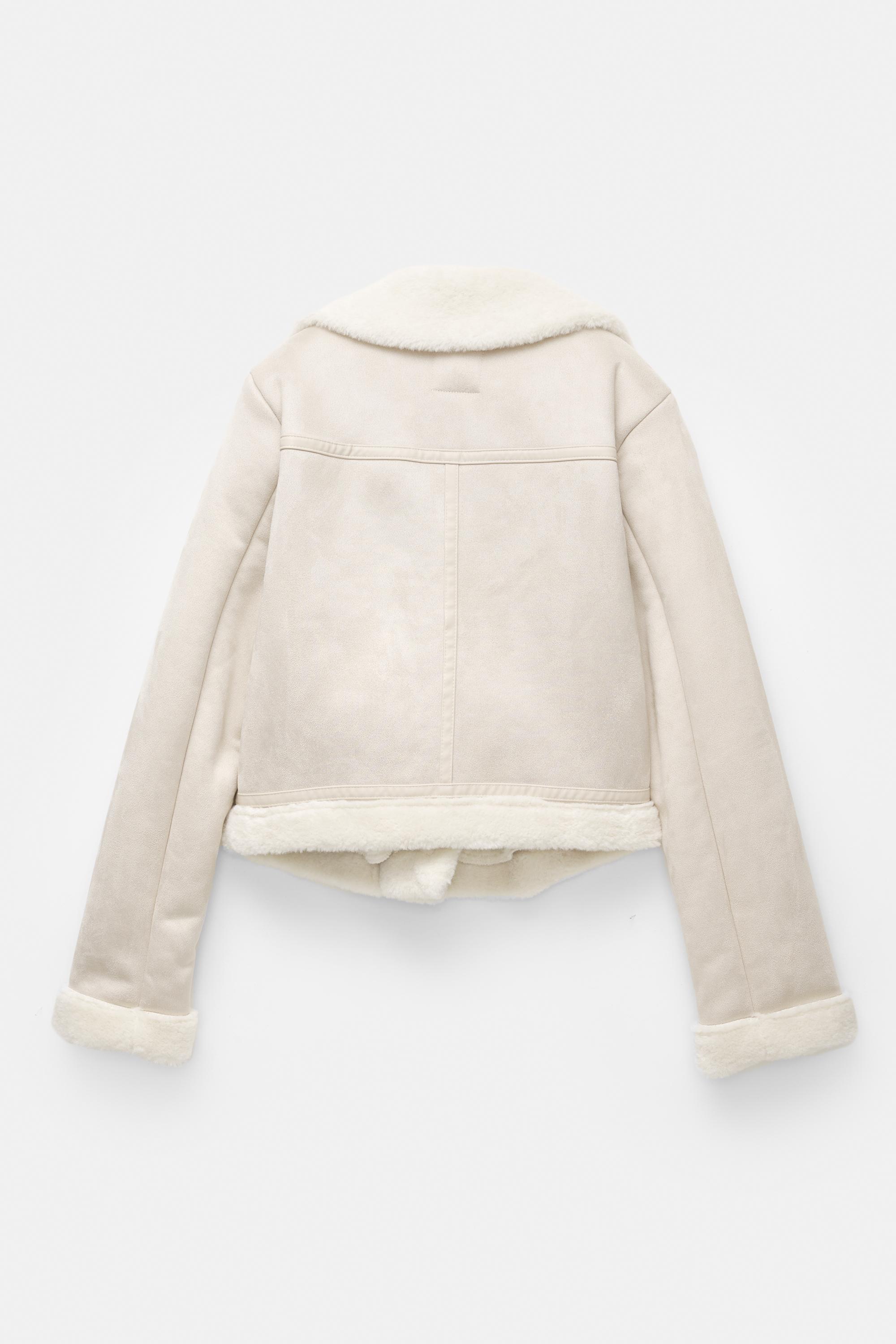 Short Reversible Jacket — Ecru