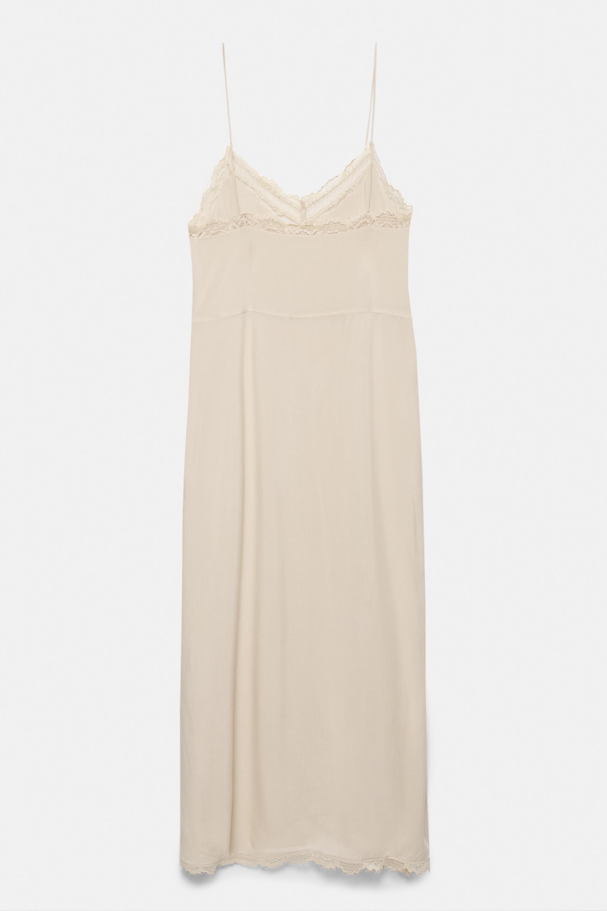 Camisole midi dress — Beige