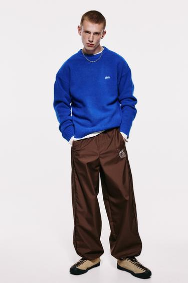 STWD embroidered knit jumper — Deep blue 4