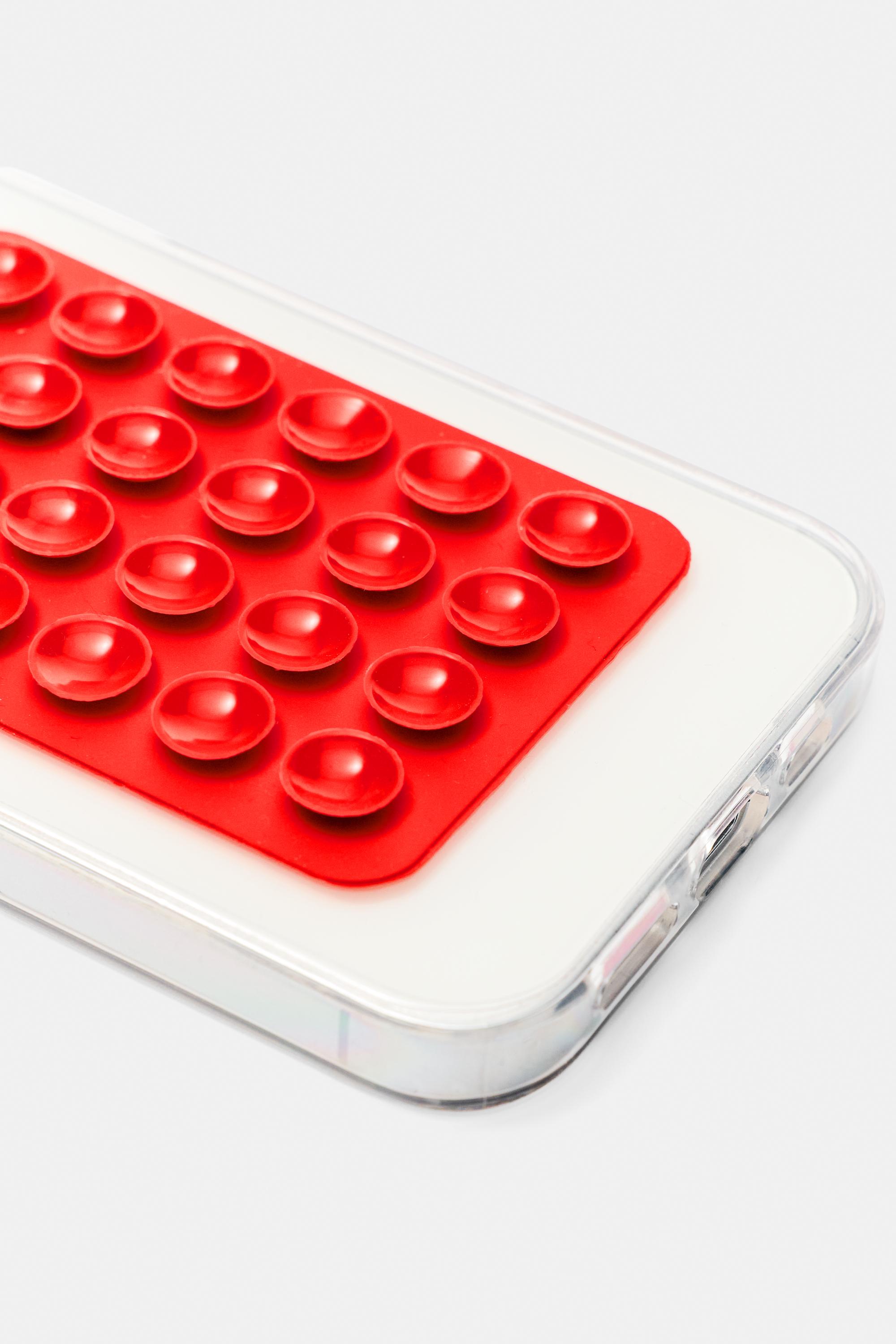 Suction cup iPhone case — Red