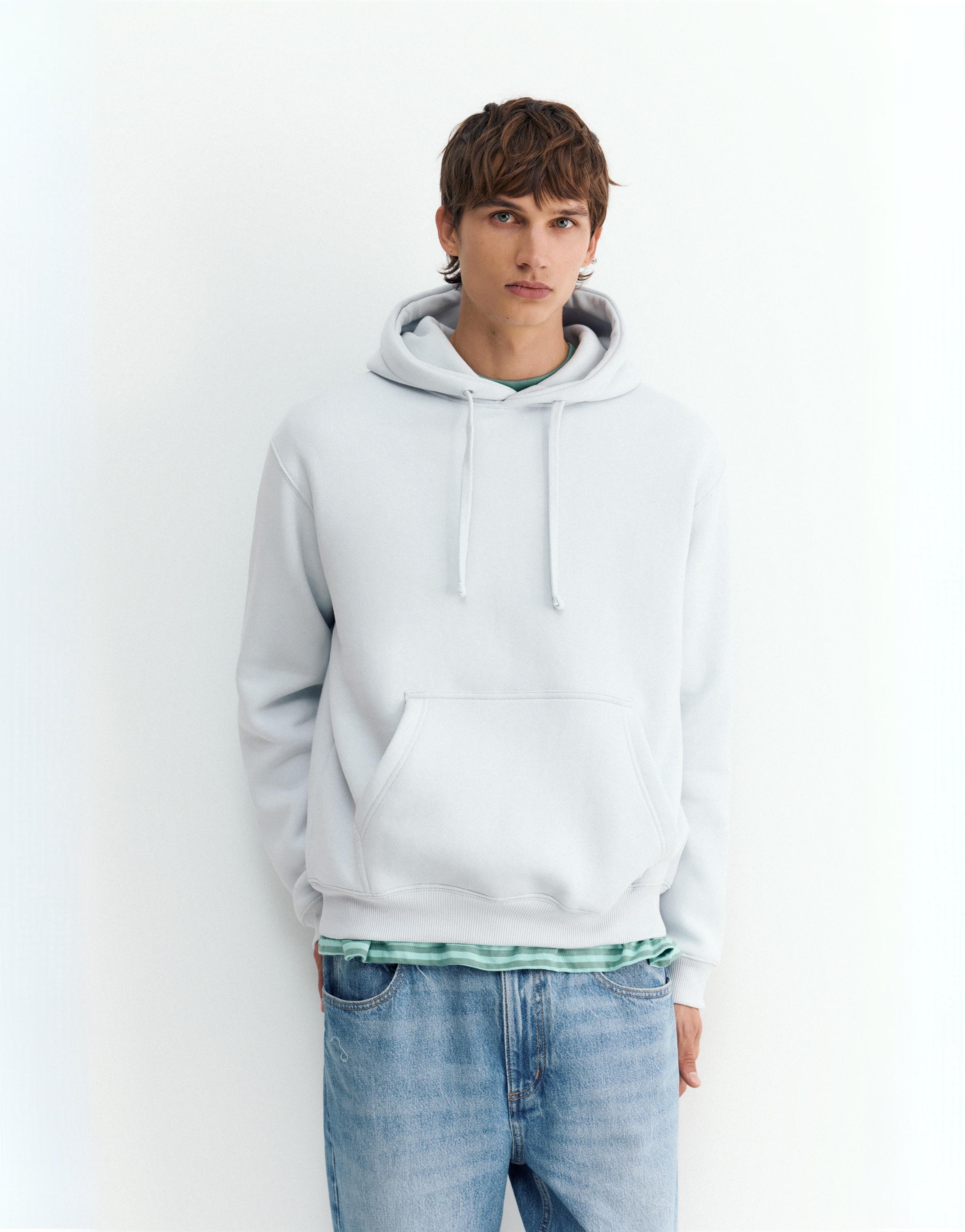 Basic hoodie — Sky blue