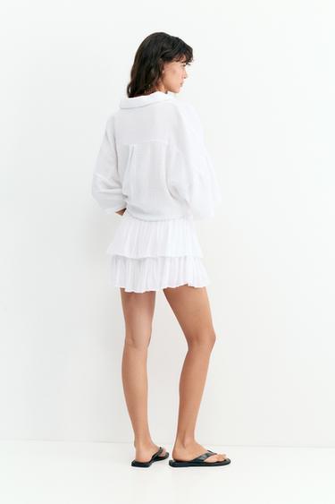 Ruffled skort — White 2