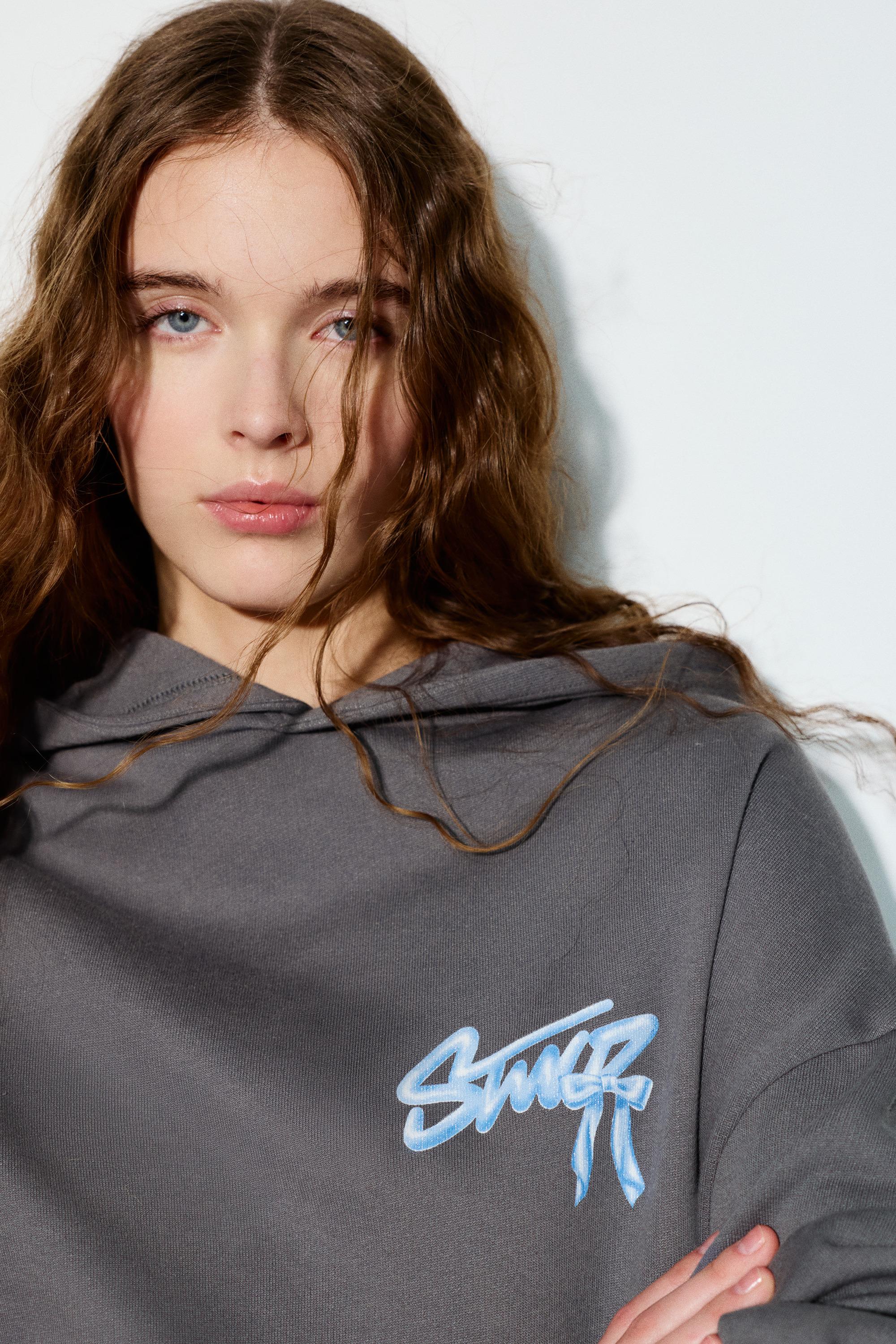 STWD fiyonk kapüşonlu sweatshirt - Görsel 19