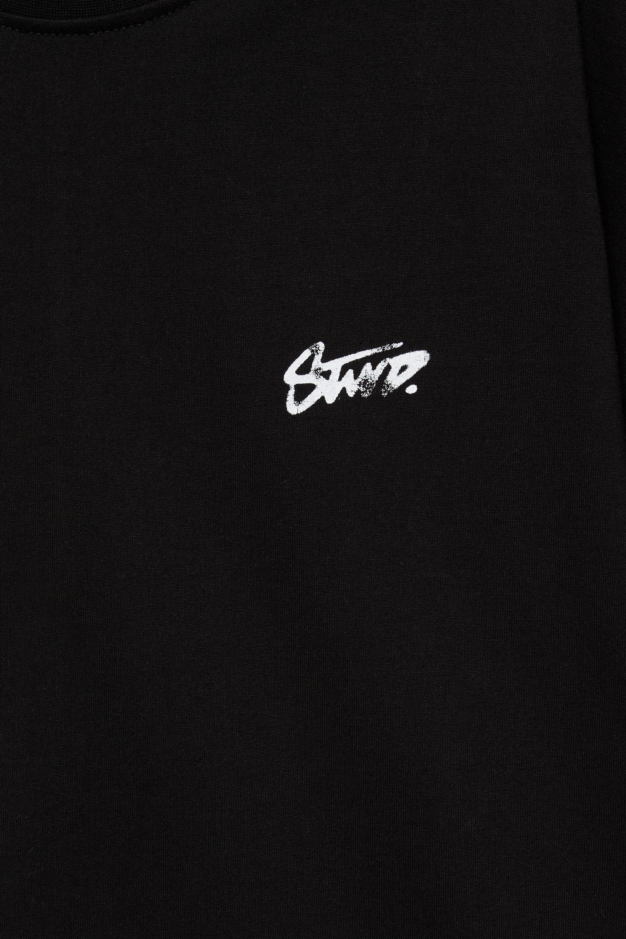 Oversize STWD T-shirt — Black