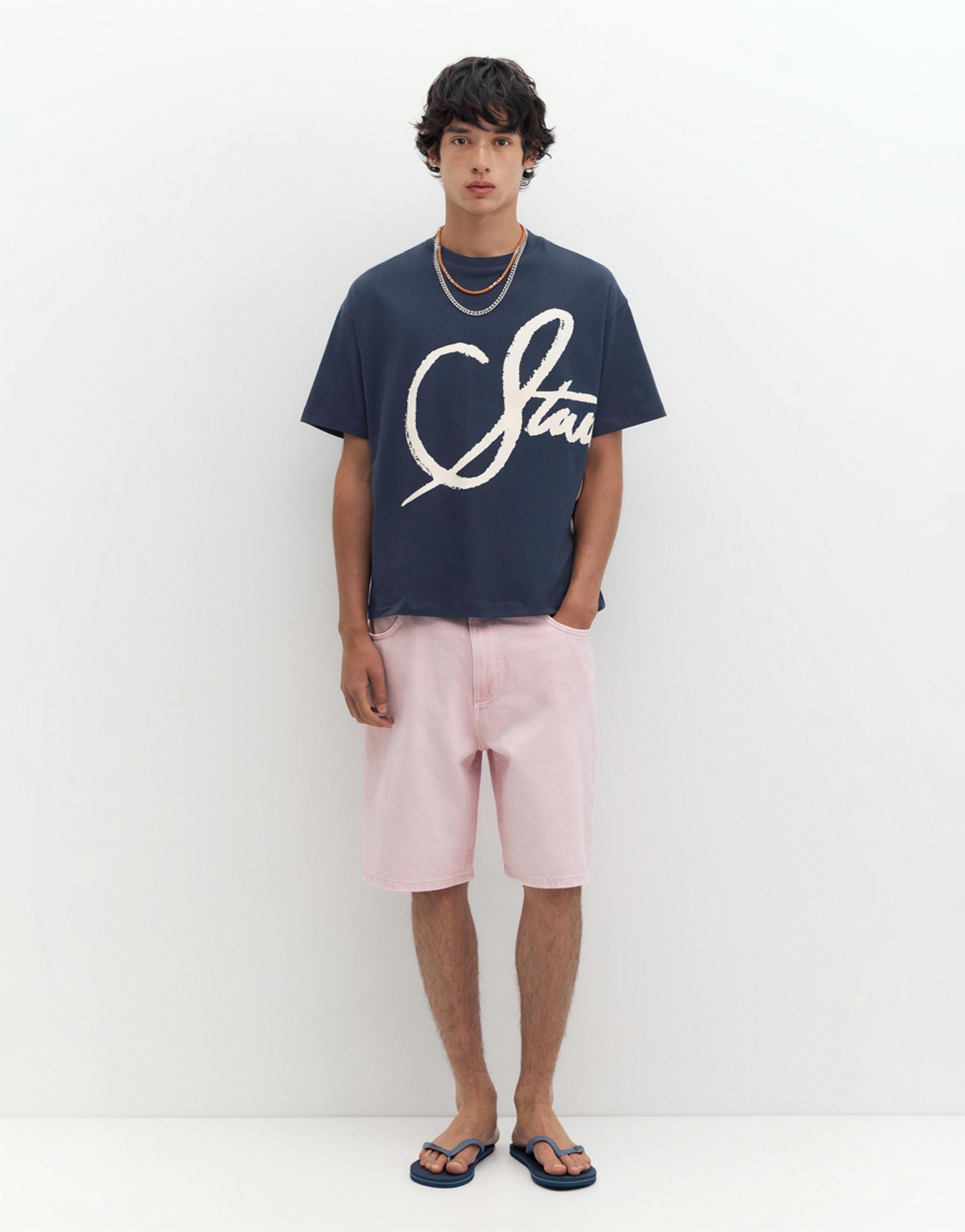 STWD graffiti T-shirt — Blue