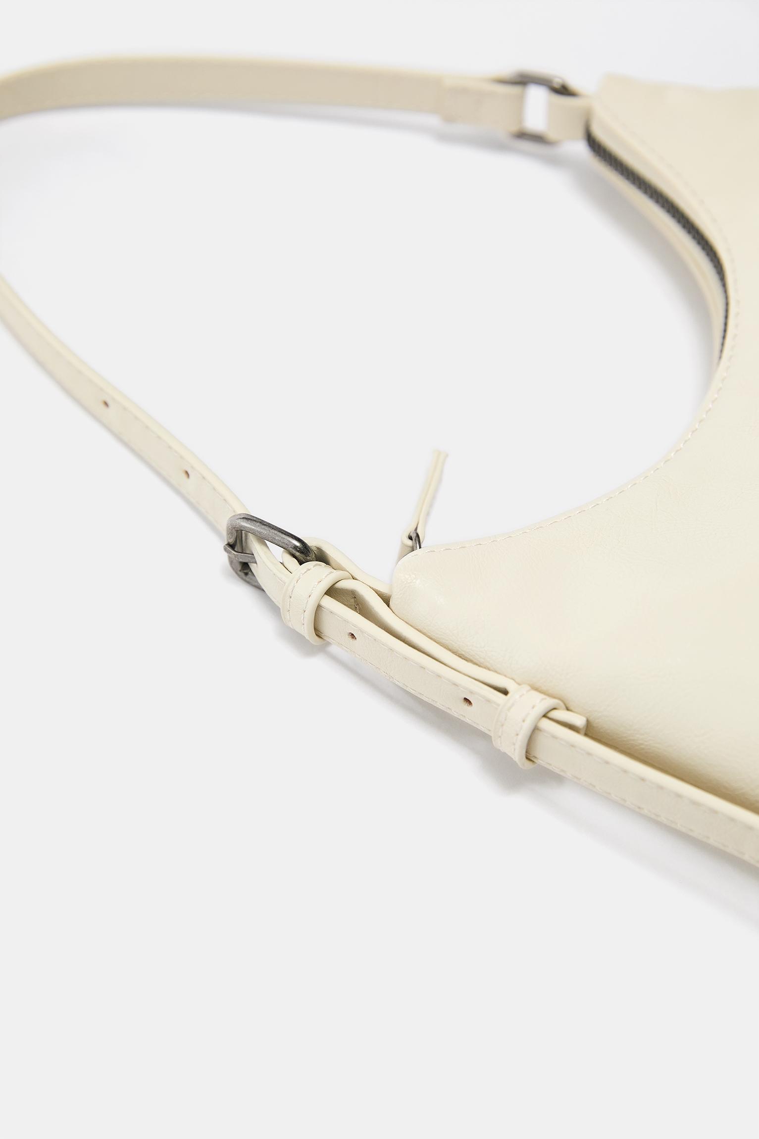 Casual shoulder bag — Ecru