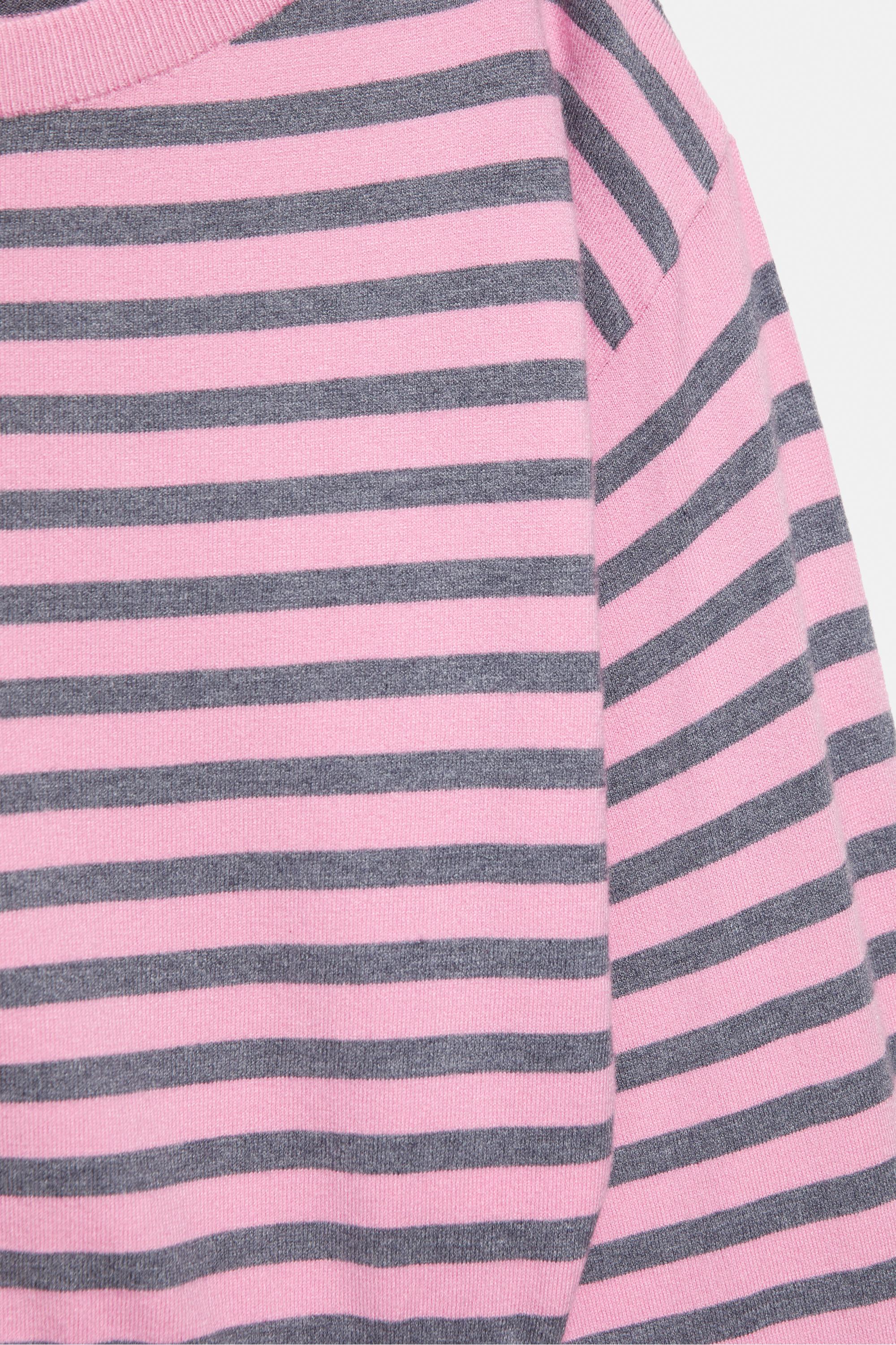Asymmetric neck jumper — Pink