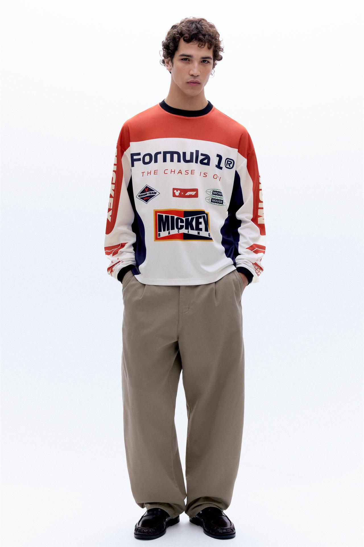 Disney x F1 long sleeve T-shirt — Off white
