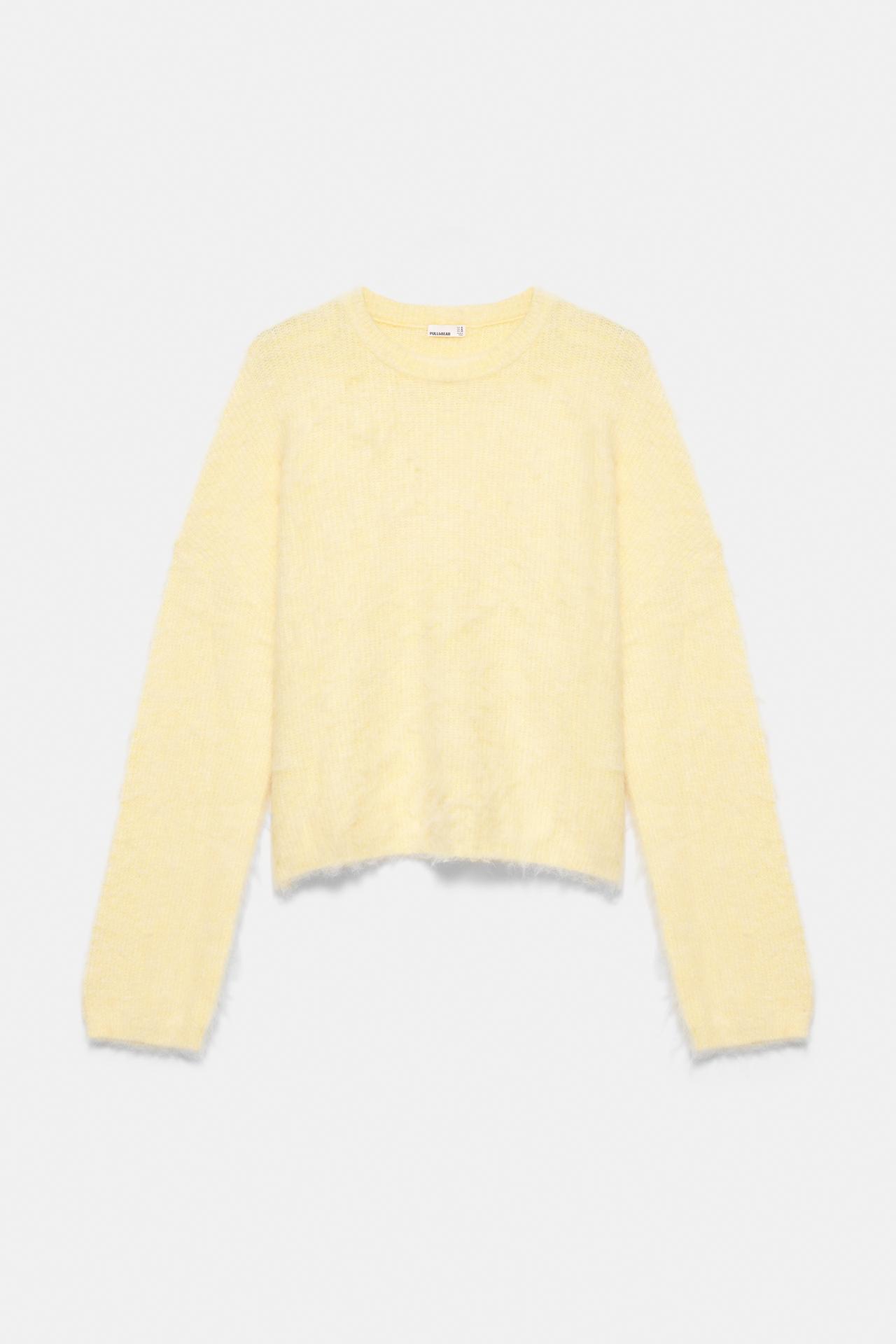 Soft-touch knit jumper — Pale yellow