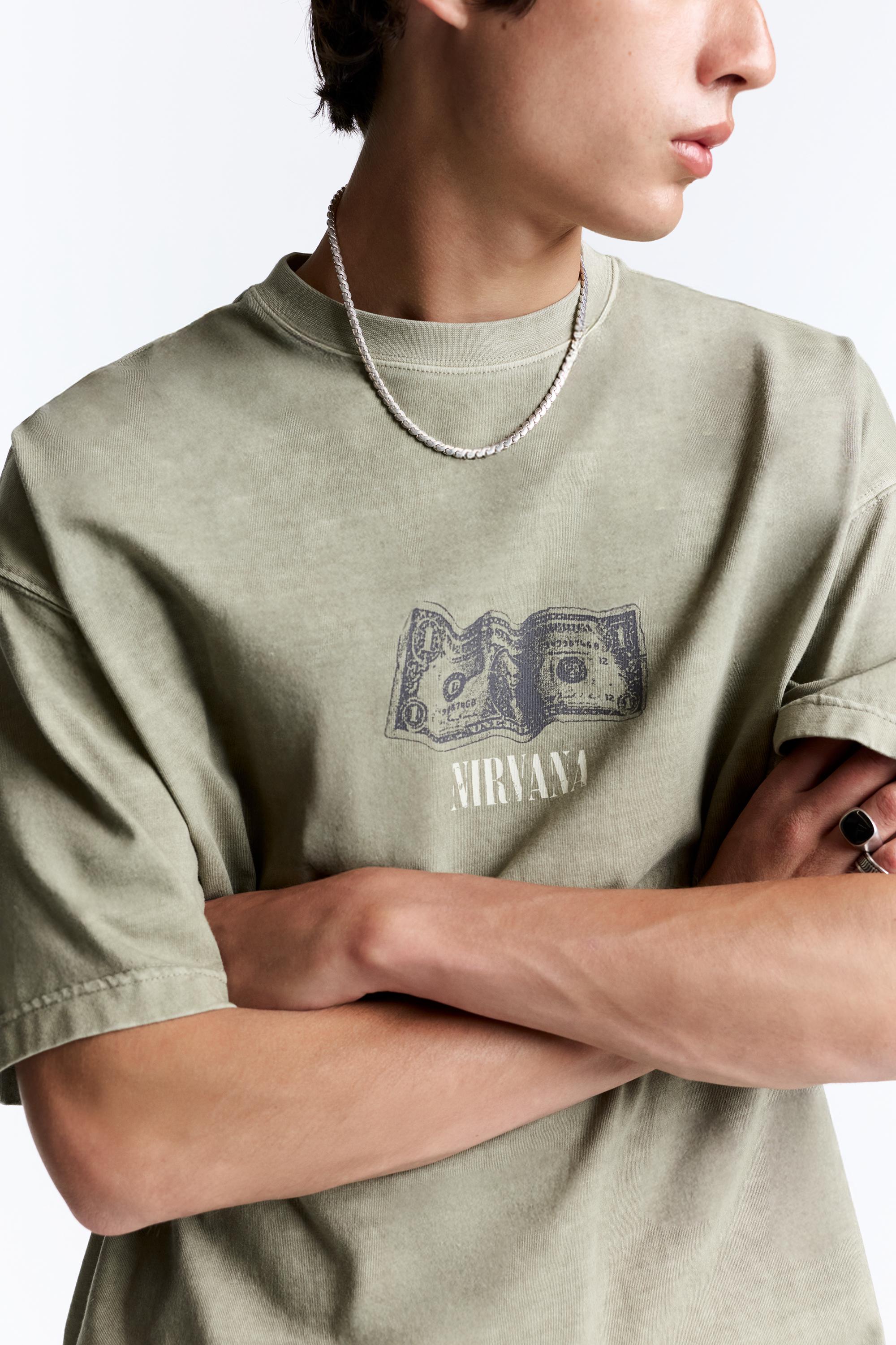 Nirvana T-shirt — Khaki