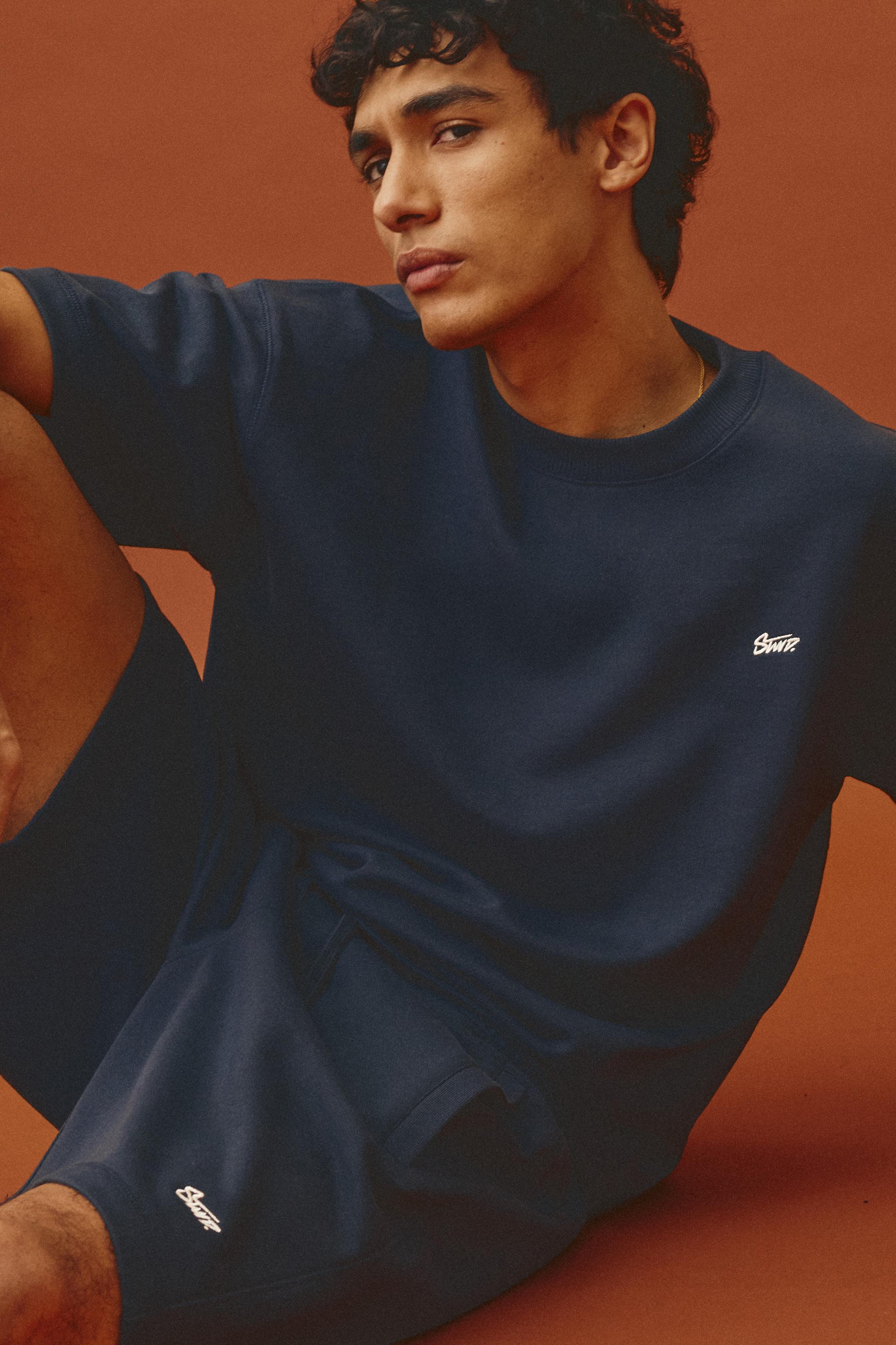 Short sleeve STWD sweatshirt — Blue