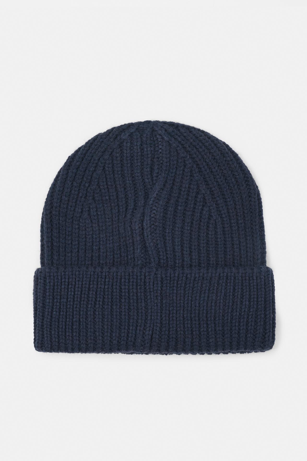 Chunky knit beanie — Navy