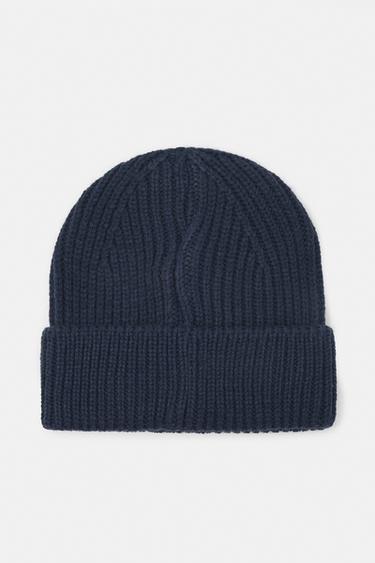 Chunky knit beanie — Navy 5