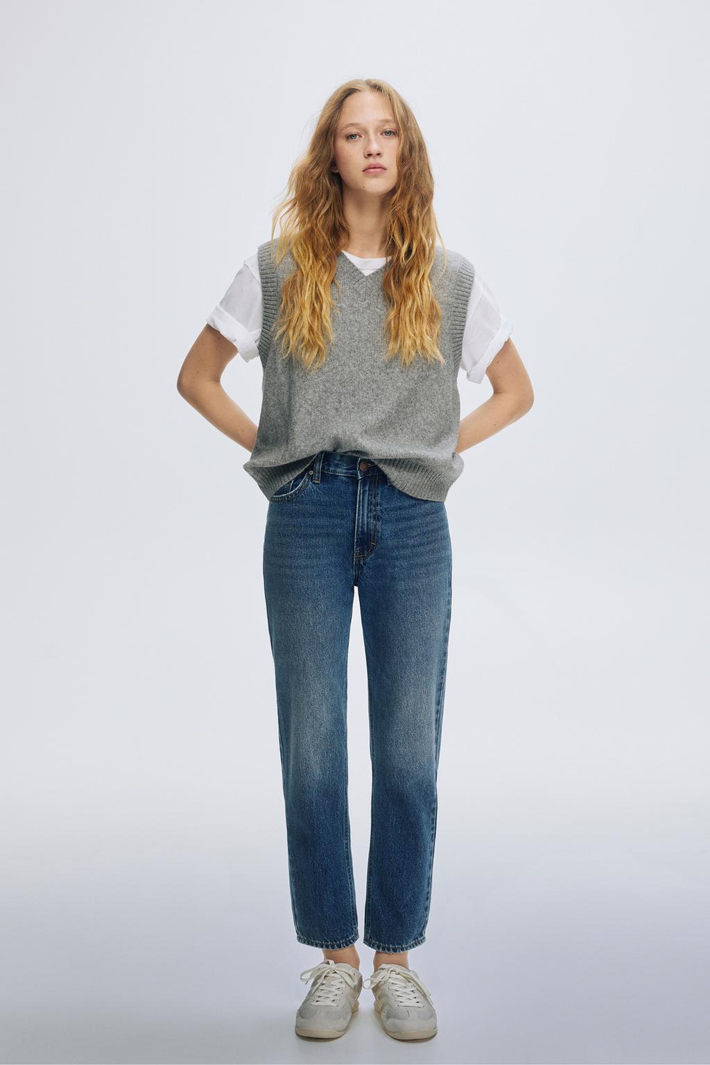 High-waist mom jeans pull&bear