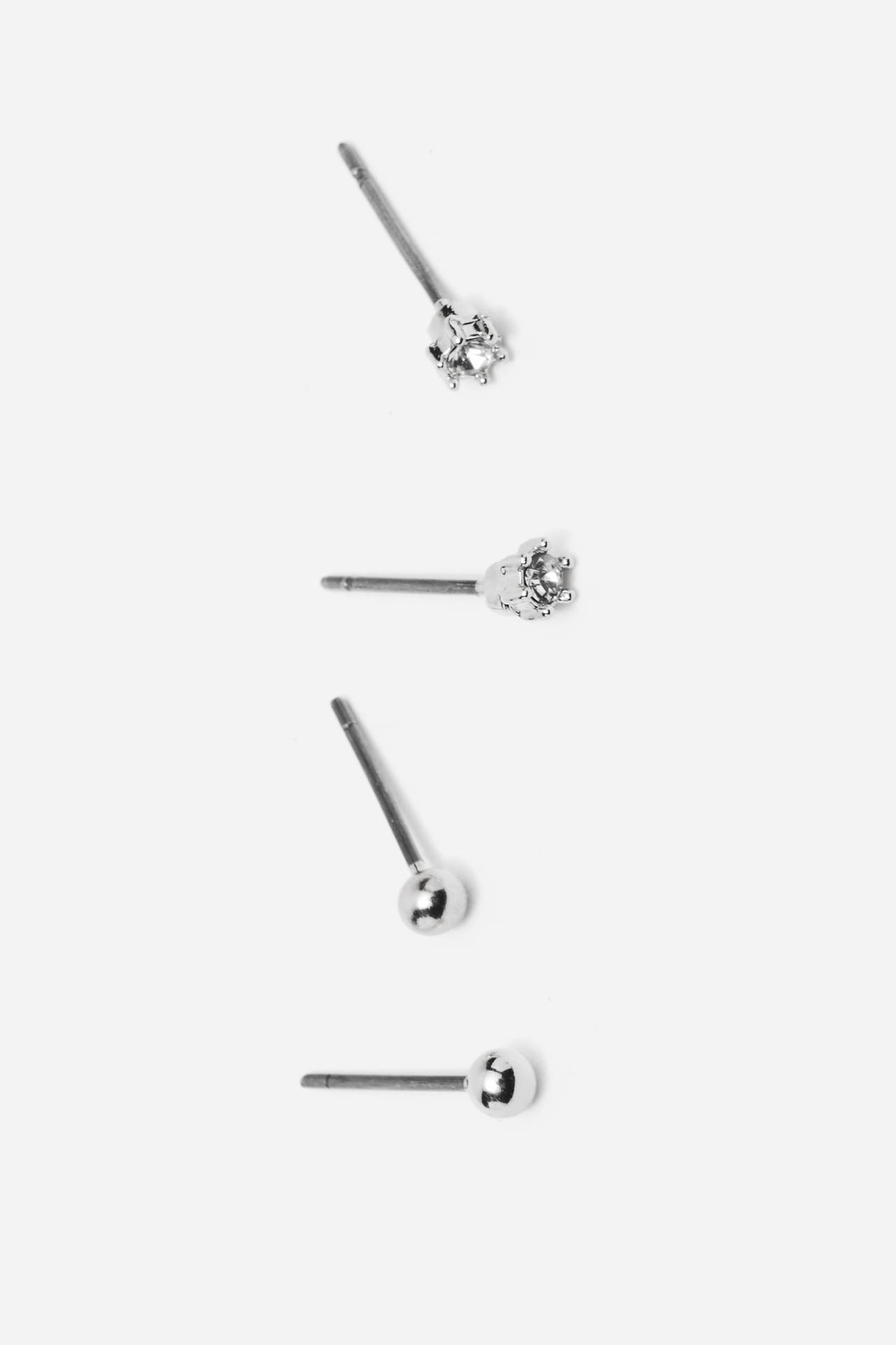 Pack of 18 earrings — Silver