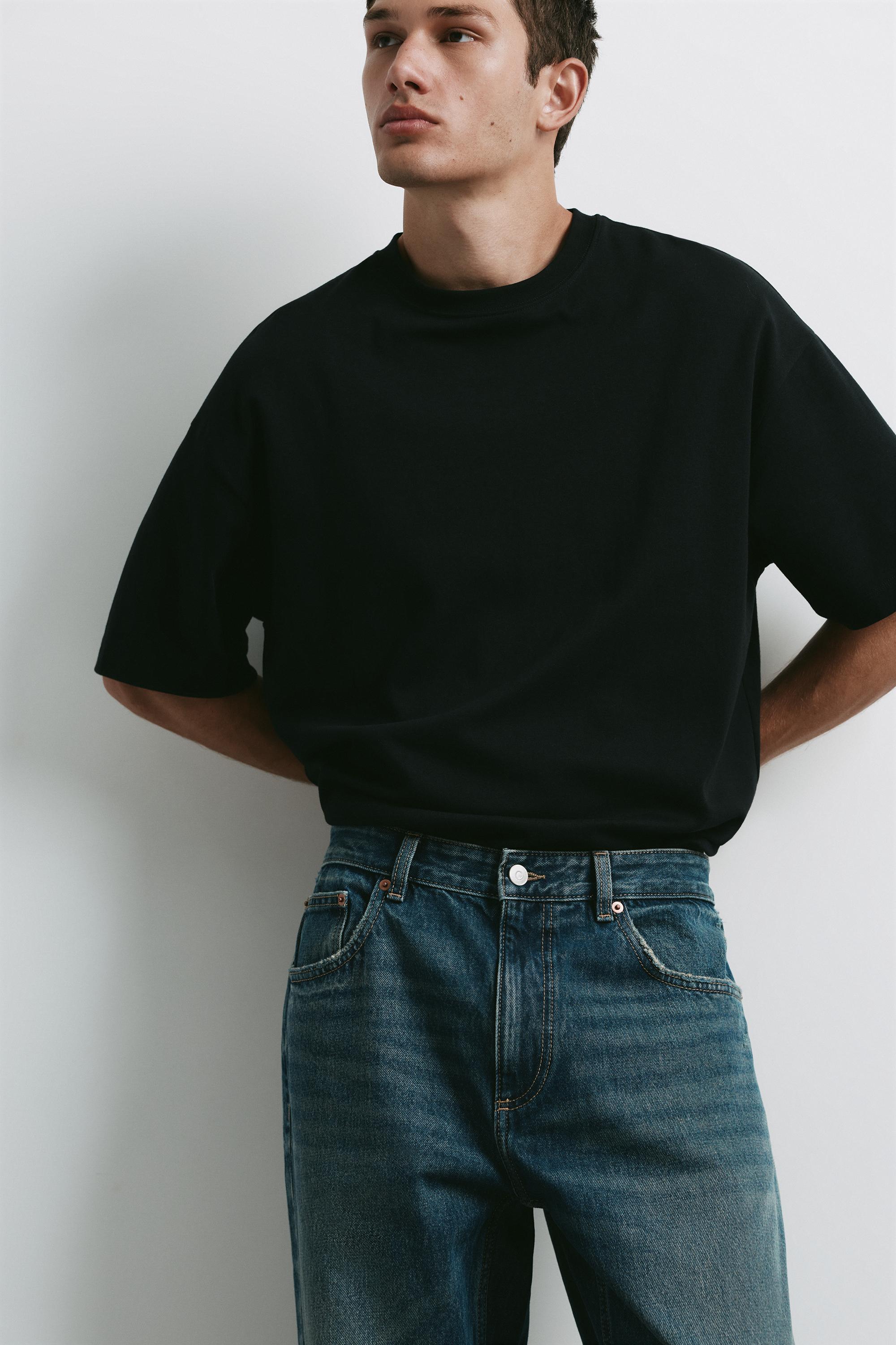Straight-leg jeans — Dark blue