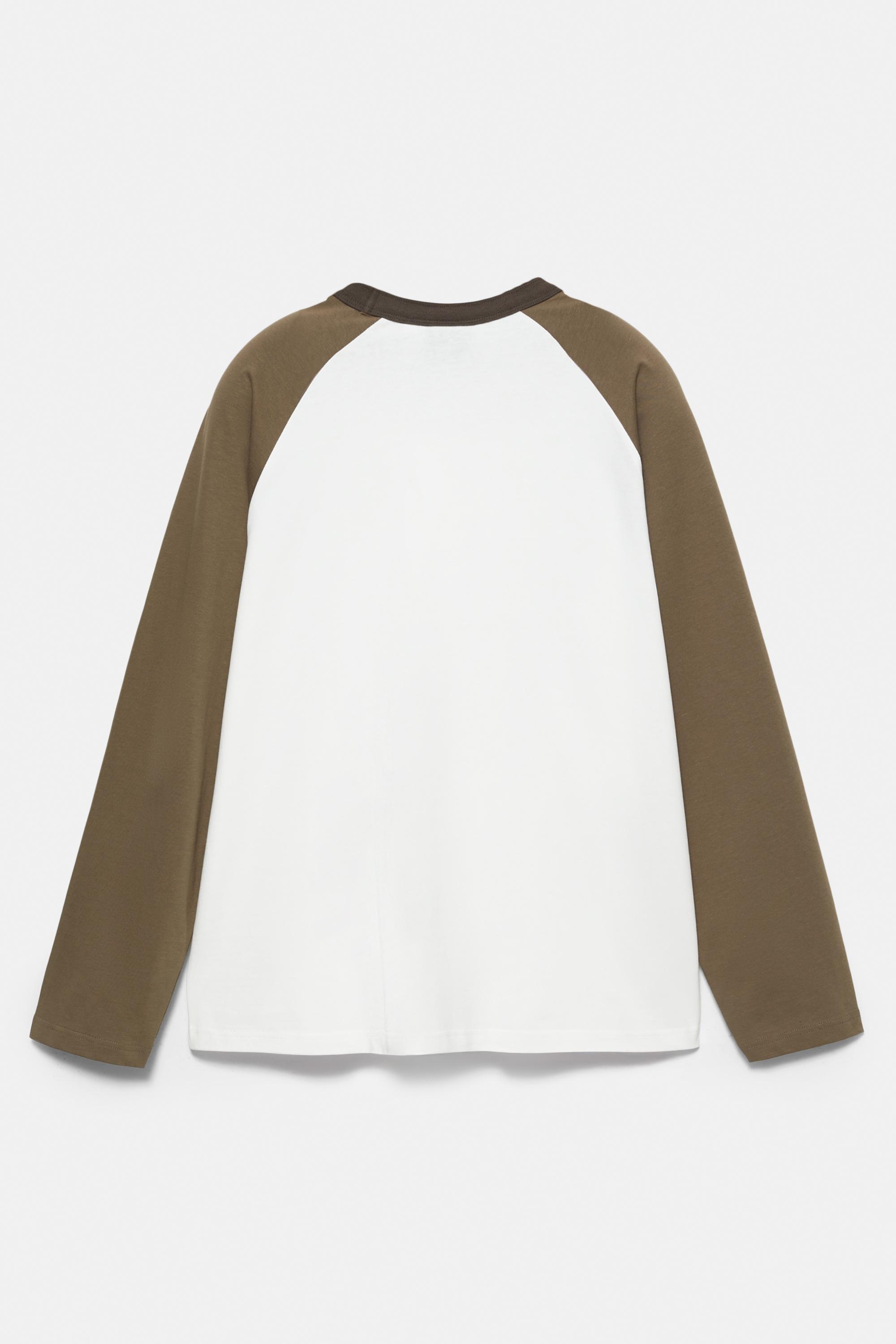 Reglan kol uzun kollu t-shirt - Görsel 4