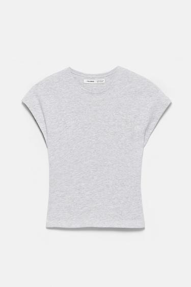 Fitted short sleeve T-shirt — Grey marl 6