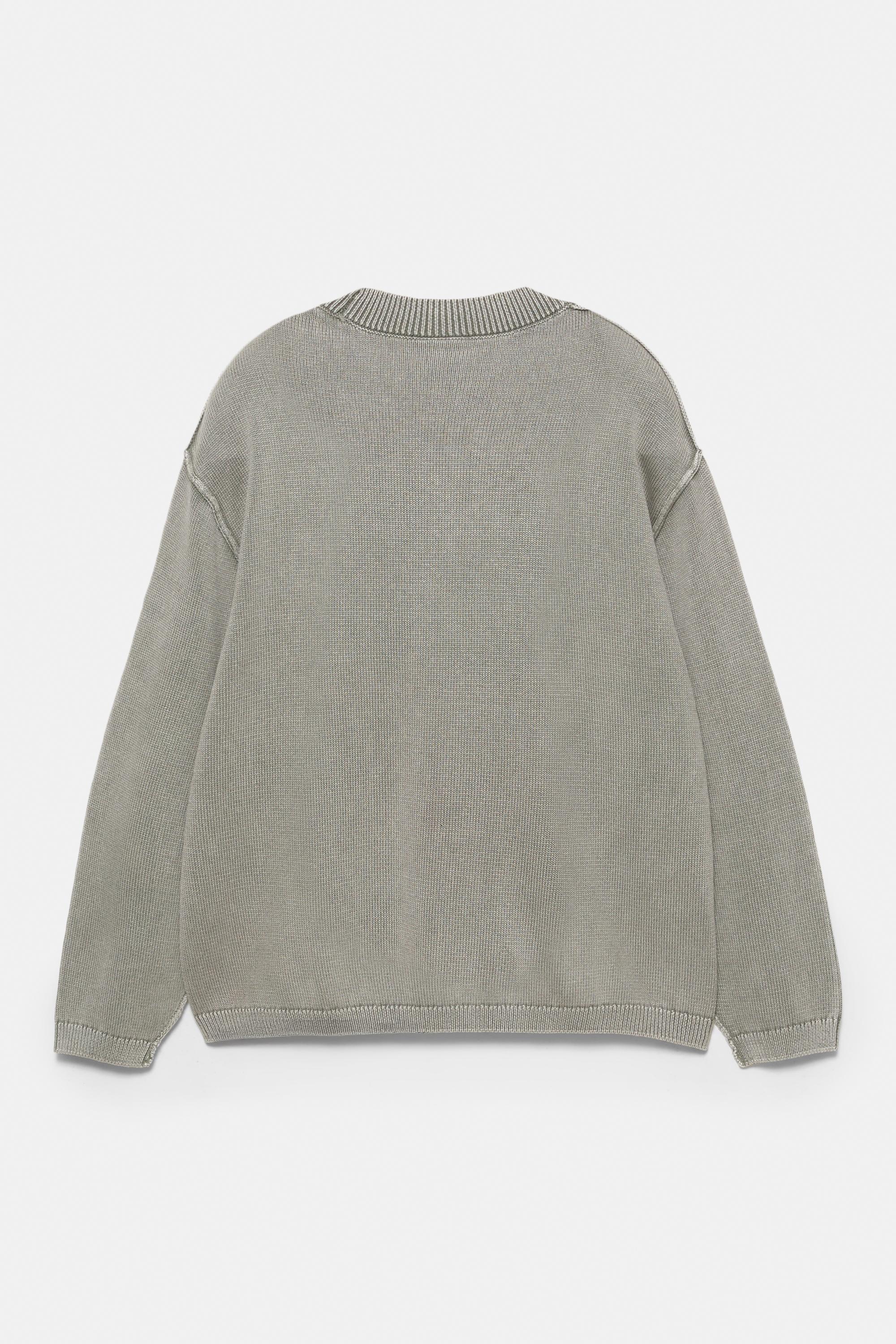 STWD Studio embroidered jumper — Faded black