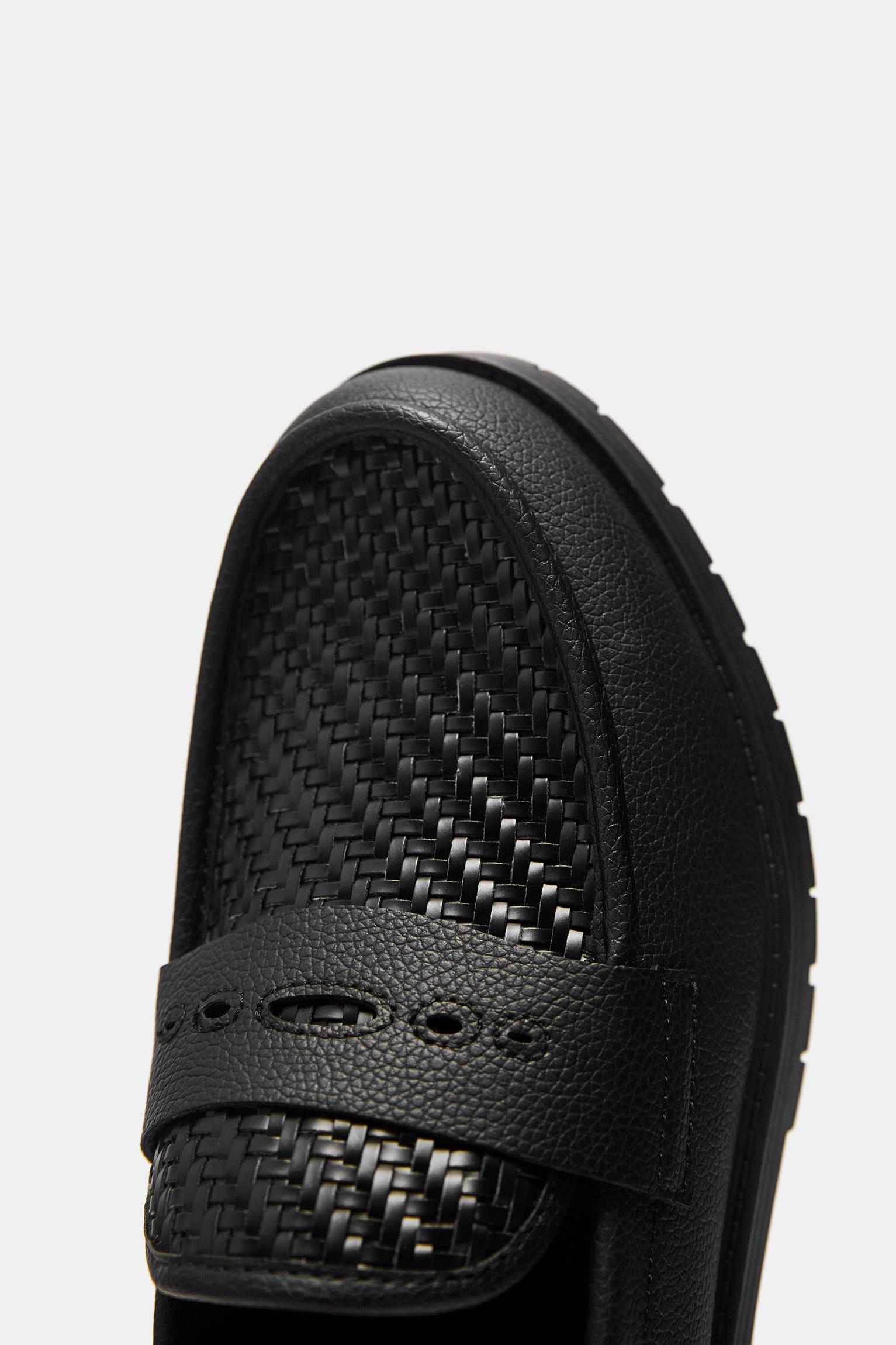 Braided STWD loafers — Black