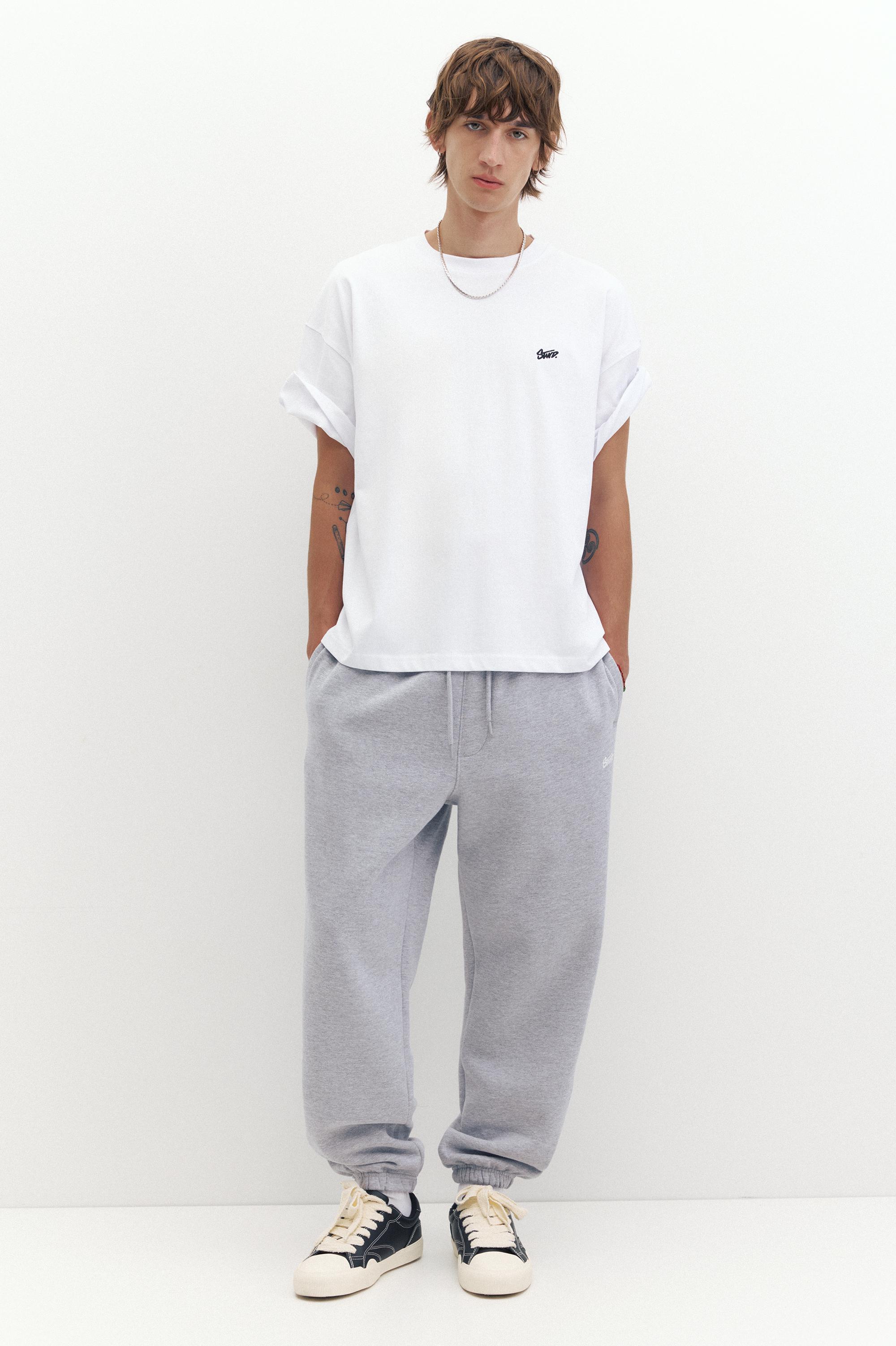 STWD joggers — Grey marl