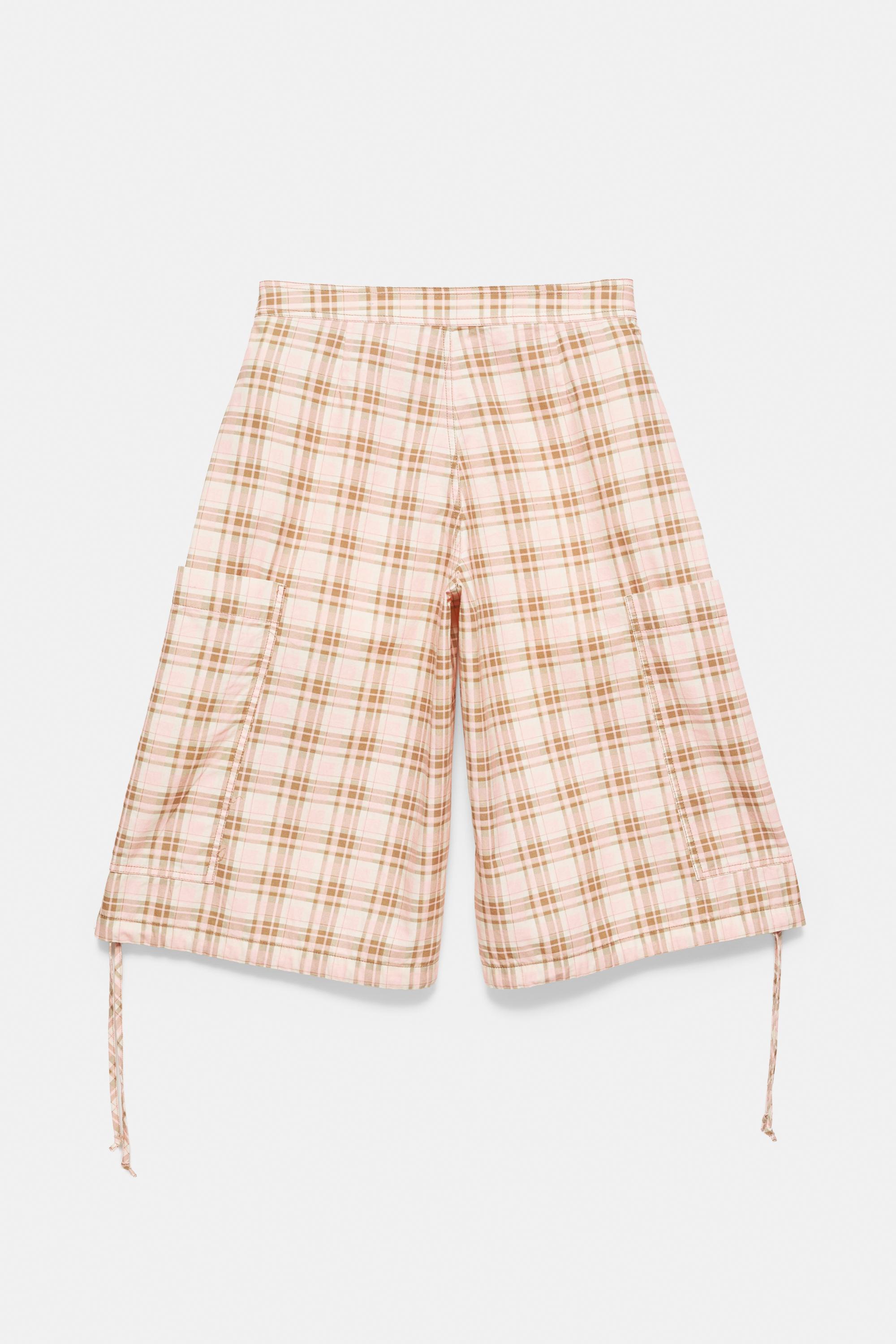 Pleasures x STWD checked cargo Bermuda shorts — Pink