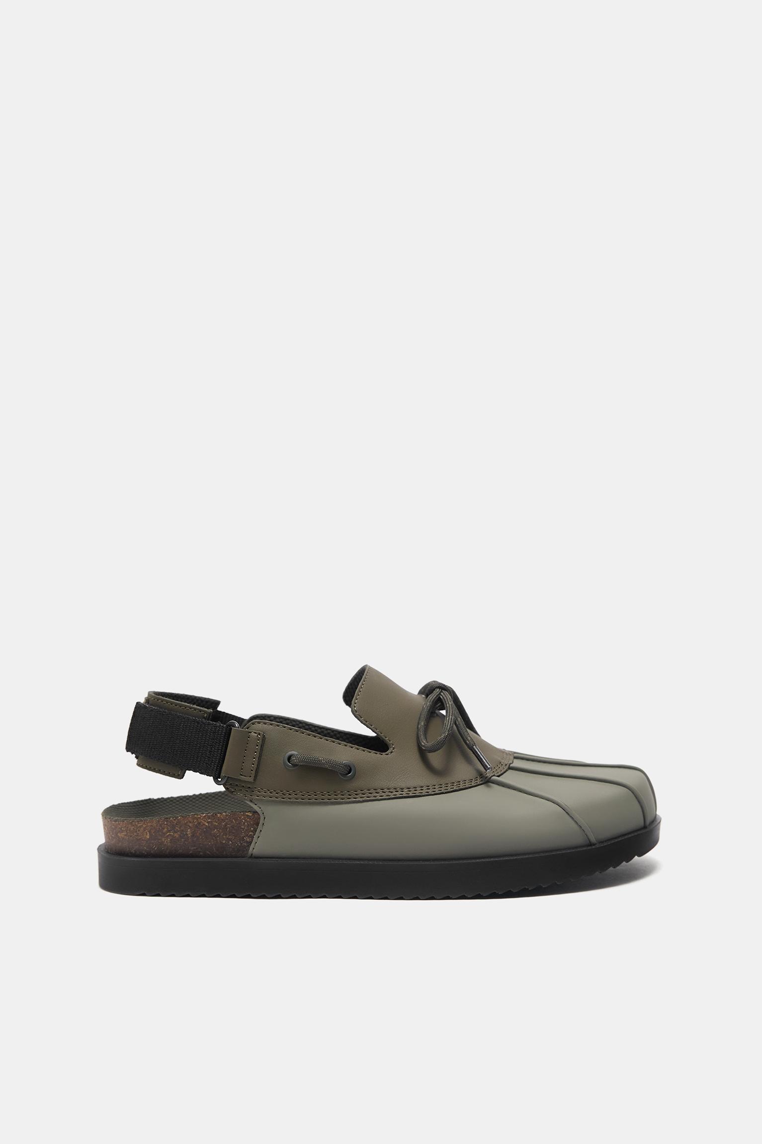 Lace-up STWD clogs — Green