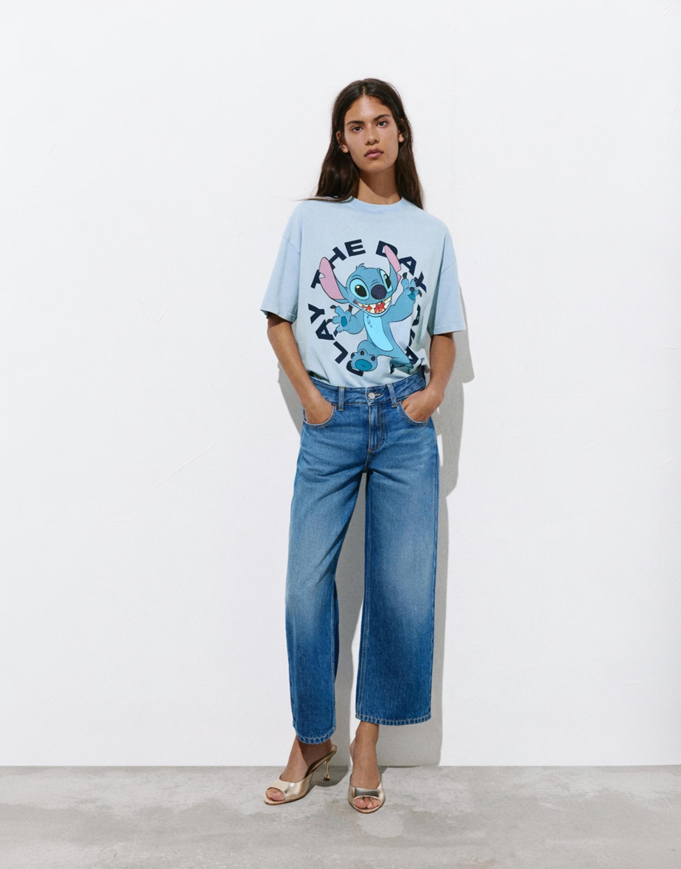 Short sleeve Stitch T-shirt — Faded blue