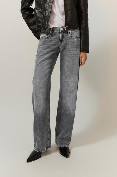 Low-rise star straight-leg jeans — Grey 2
