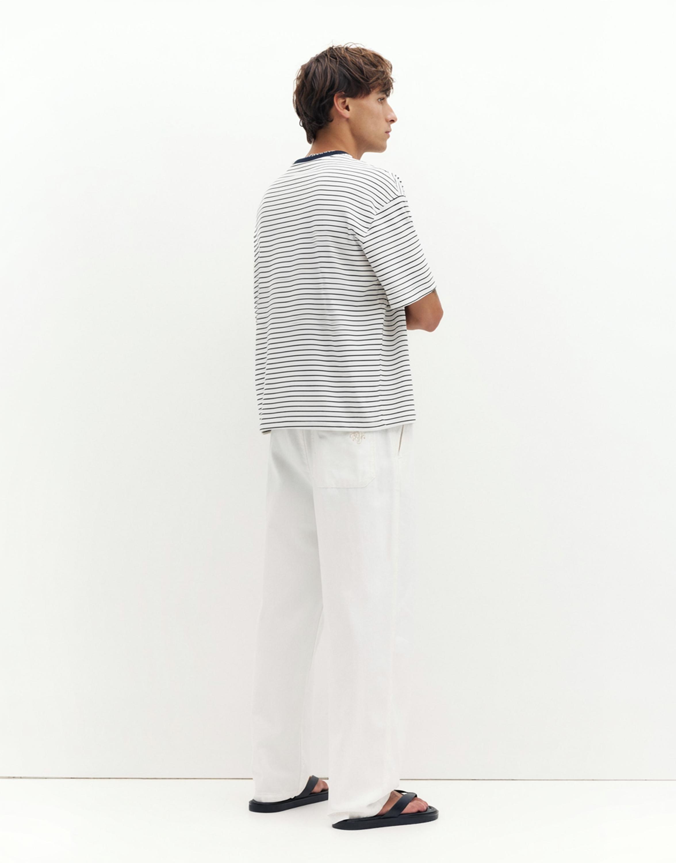 Denim joggers — Ecru