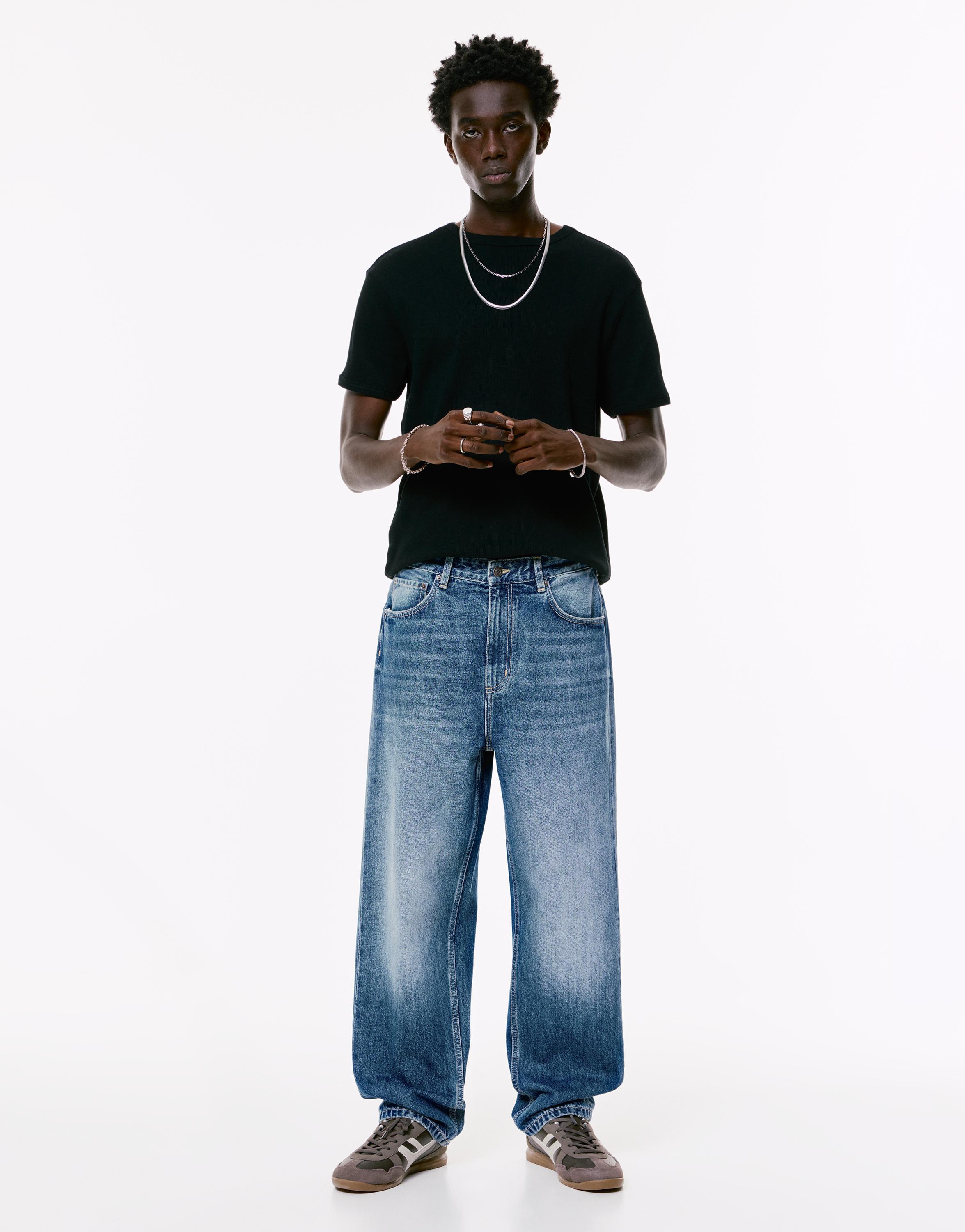 Baggy jeans — Medium blue