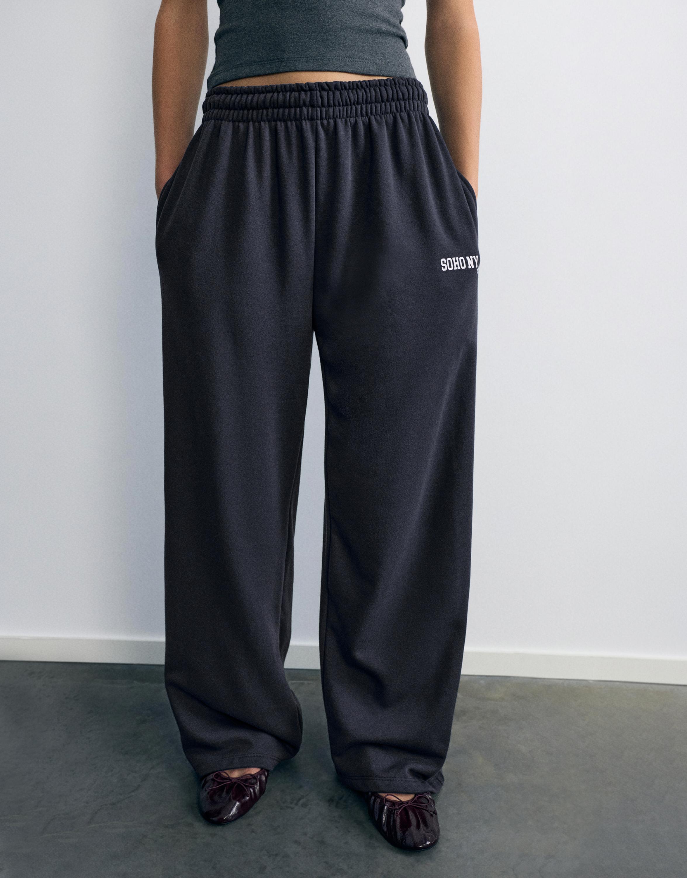 Studded joggers — Dark grey