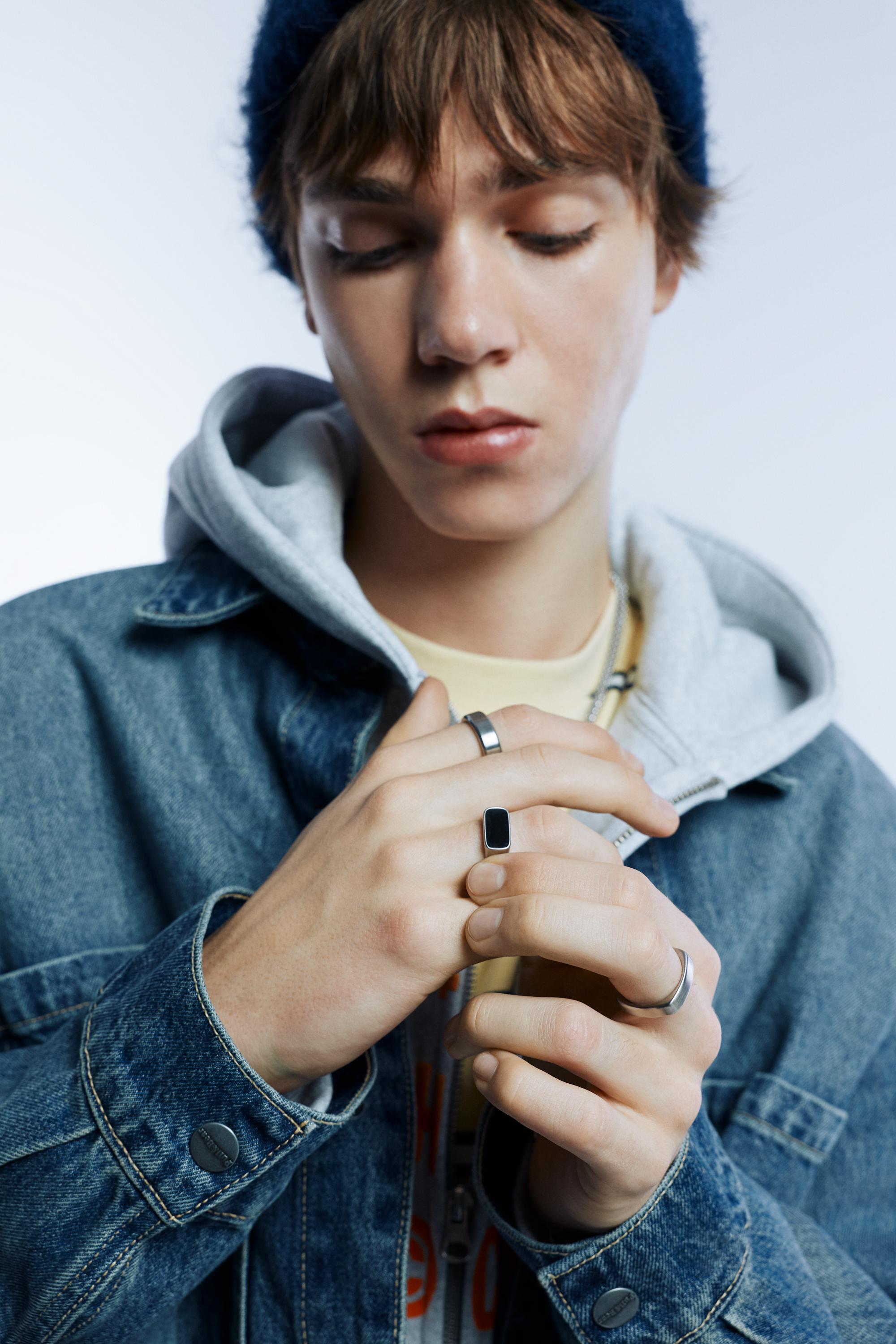 3'lü çelik yüzük paketi - Görsel 7