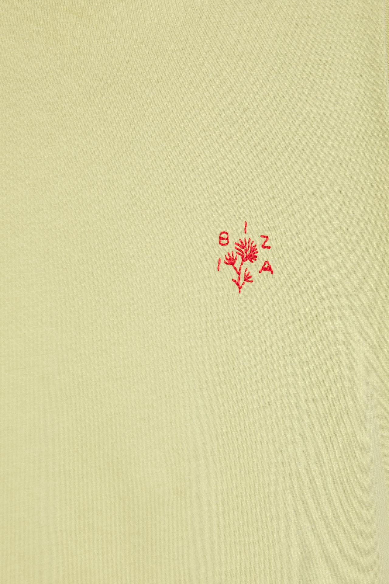 Ibiza embroidered boxy-fit T-shirt — Green