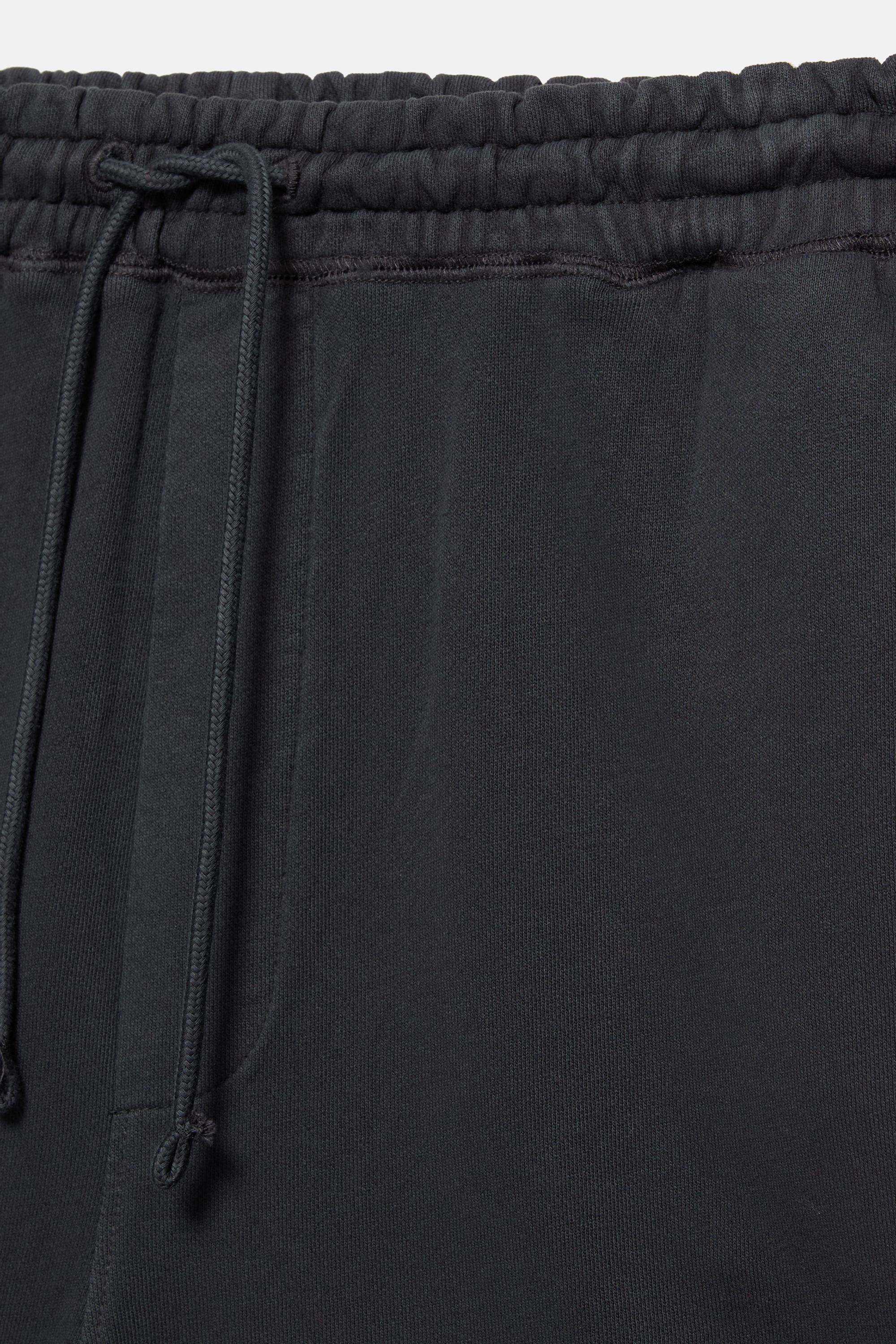 Studded jogging Bermuda shorts — Anthracite grey