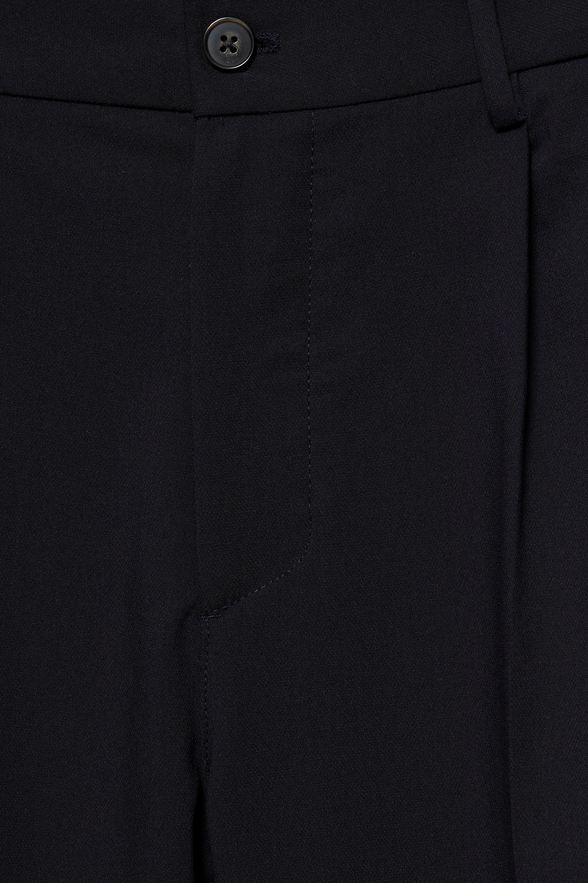 Wide-leg tailored trousers — Navy